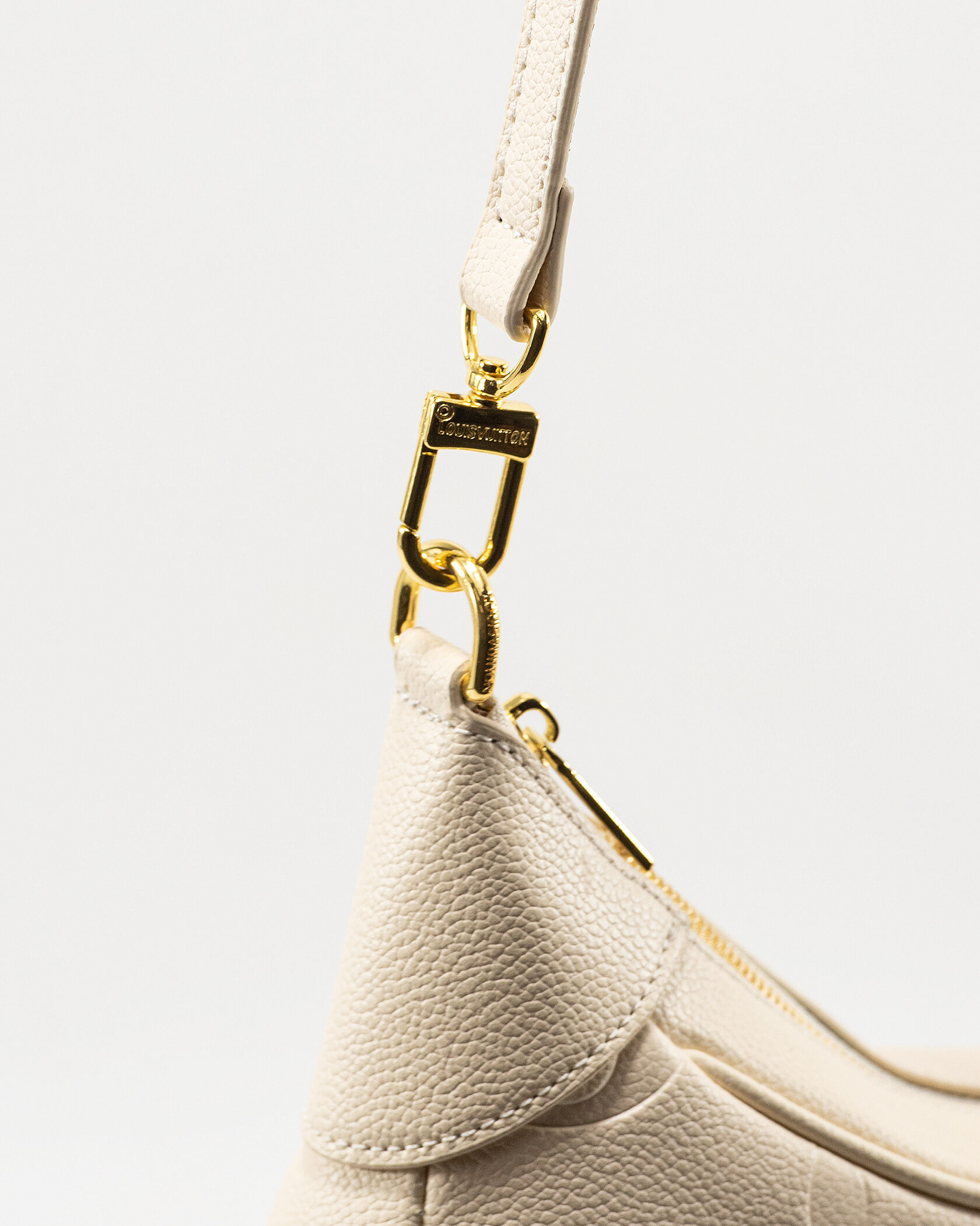 Louis Vuitton Babylone Small Hobo Bag in Cream/Beige Monogram Empreinte Leather - 11