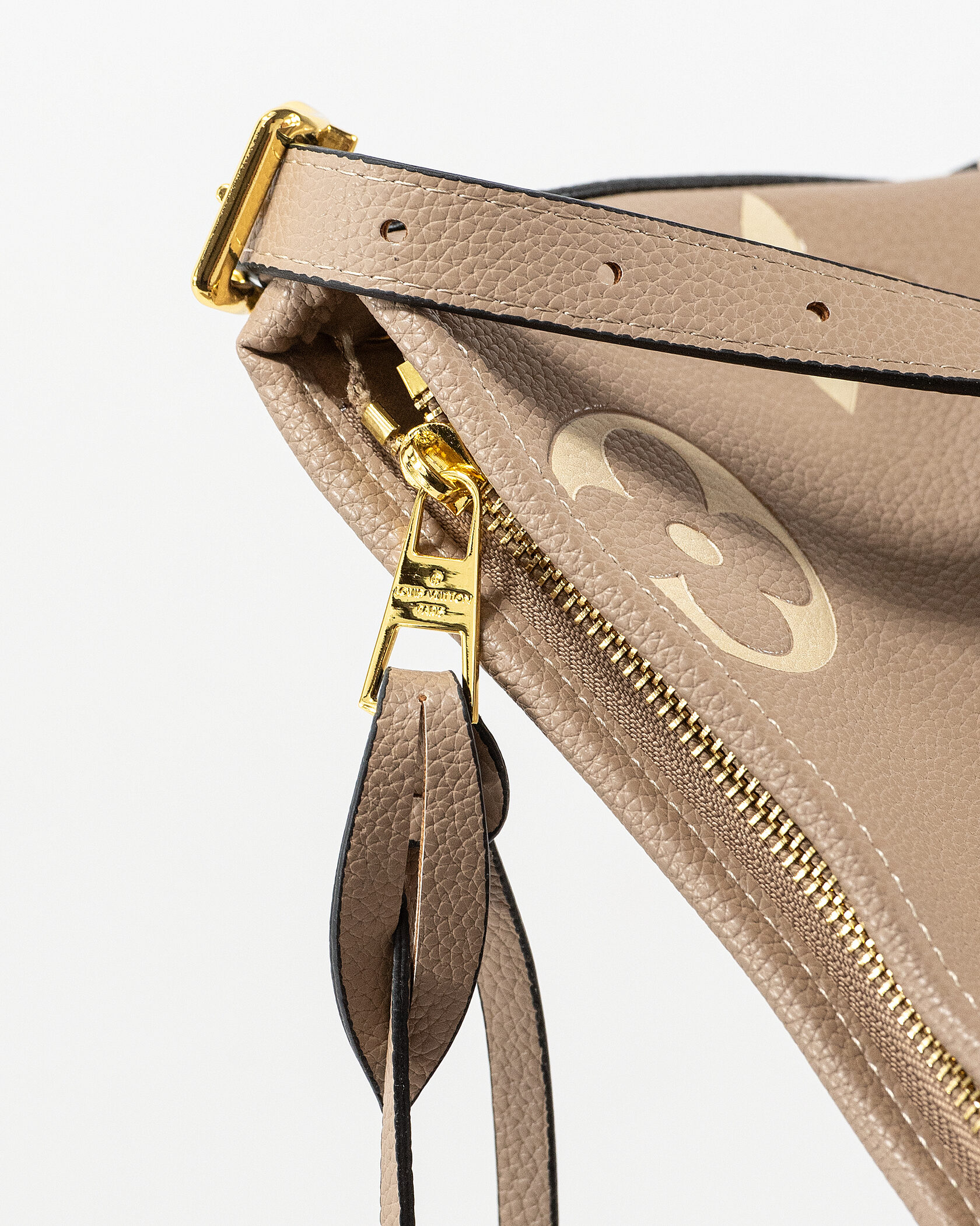 Louis Vuitton Bagatelle Medium Hobo Bag in Taupe Monogram Empreinte Leather - 12