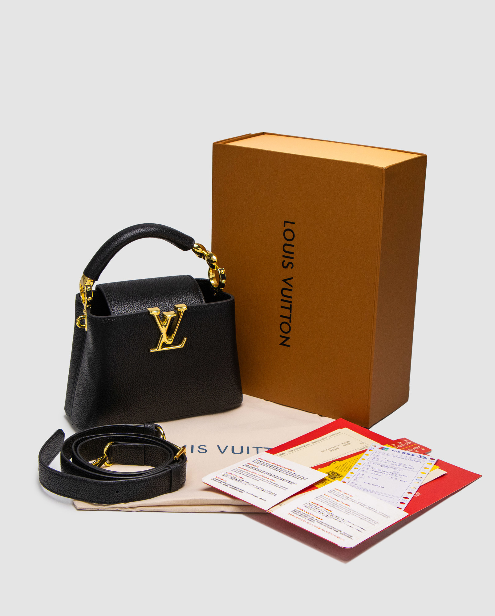 Louis Vuitton Capucines Mini Black/Gold - 7