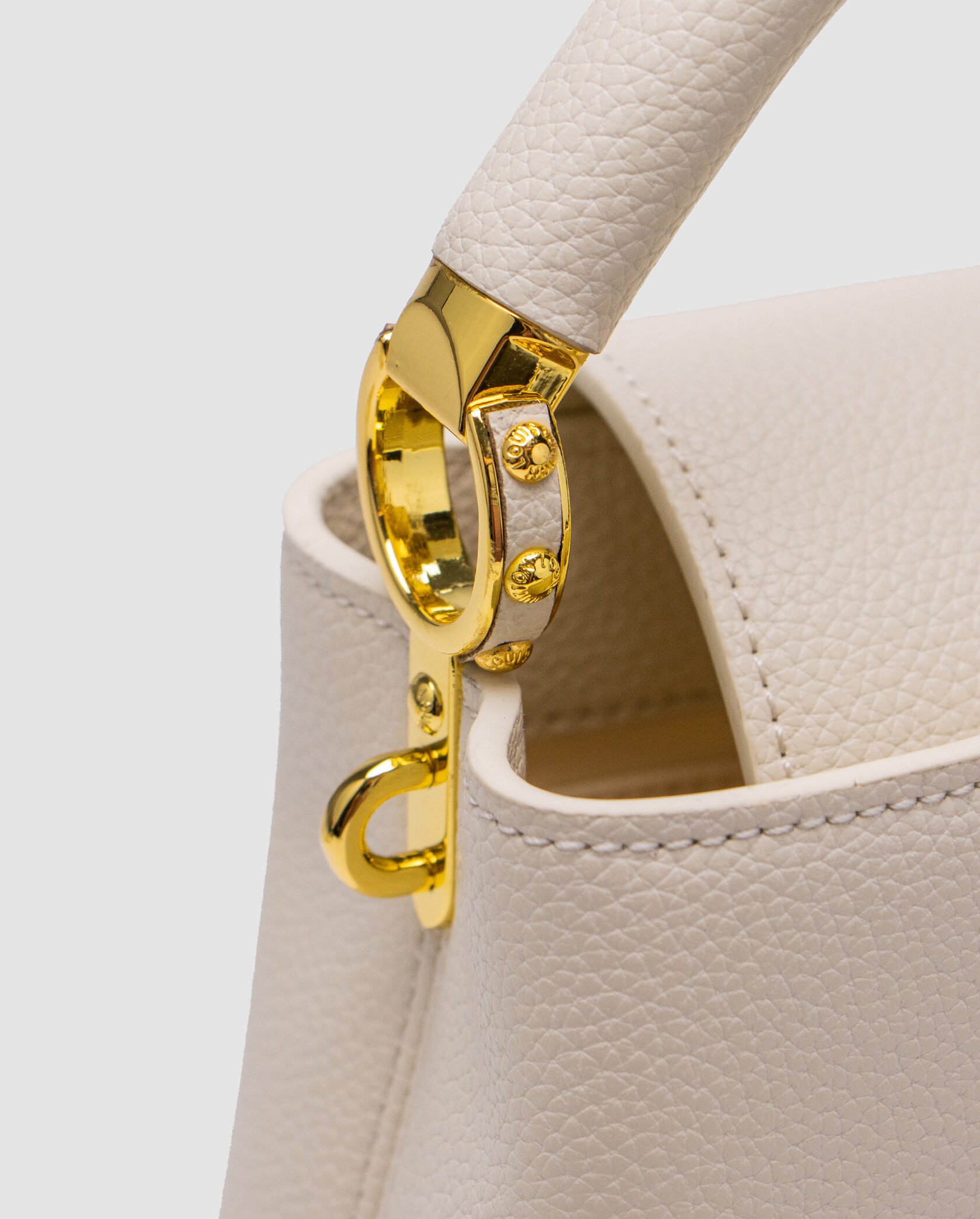 Louis Vuitton Capucines Mini White/Gold - 14