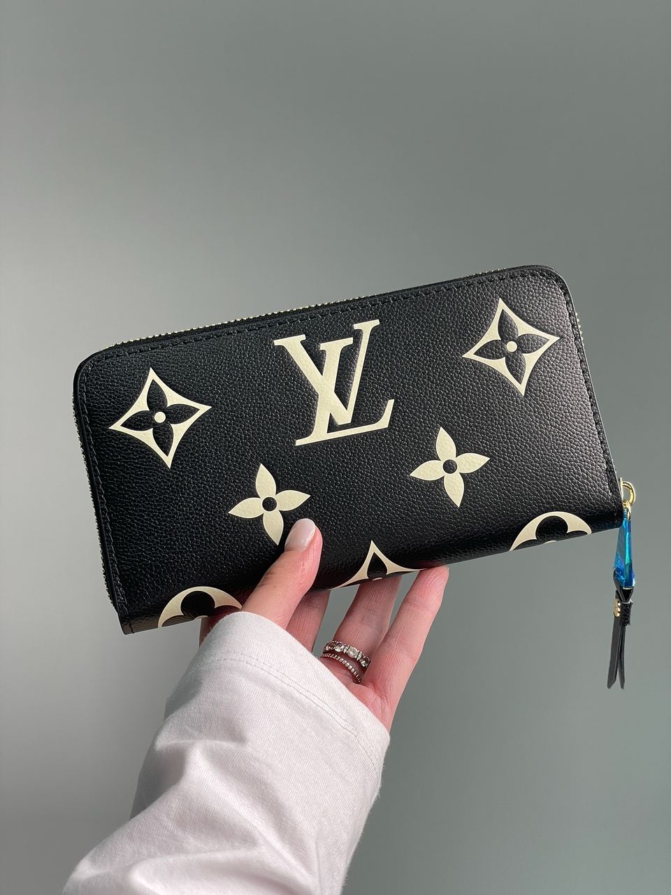 Louis Vuitton Clemence Wallet Bicolor Black/Cream - 6