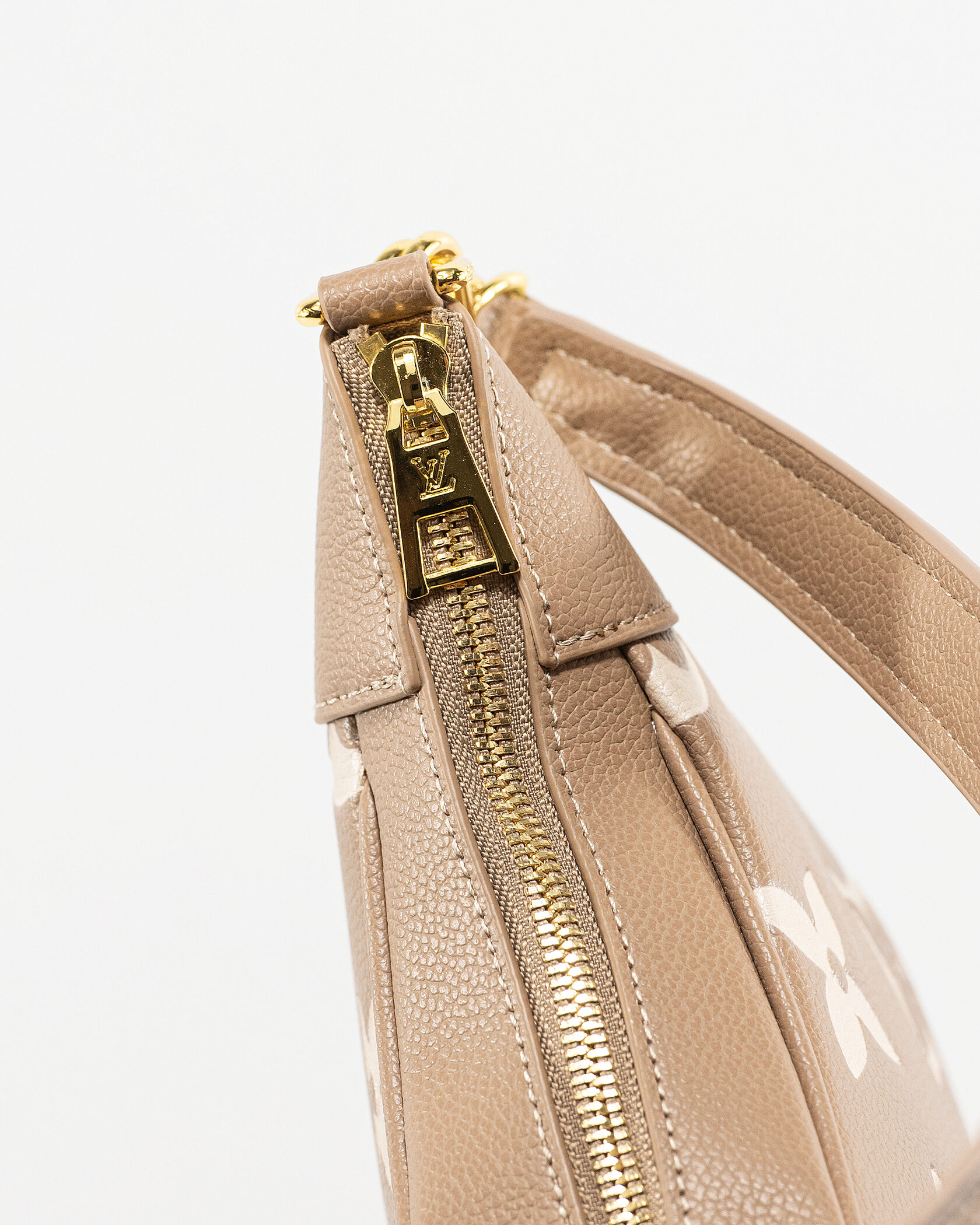 Louis Vuitton Croissant Small Hobo Bag in Taupe Monogram Empreinte Leather - 11