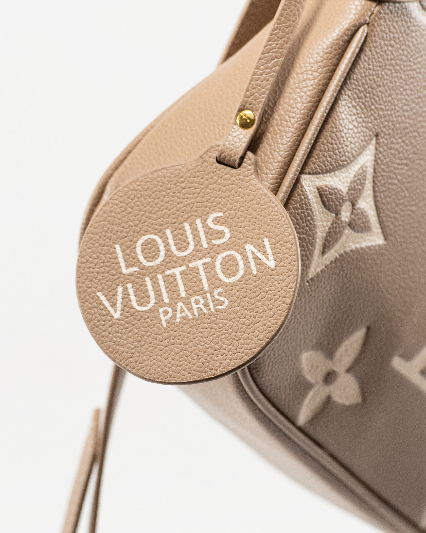 Louis Vuitton Croissant Small Hobo Bag in Taupe Monogram Empreinte Leather - 12