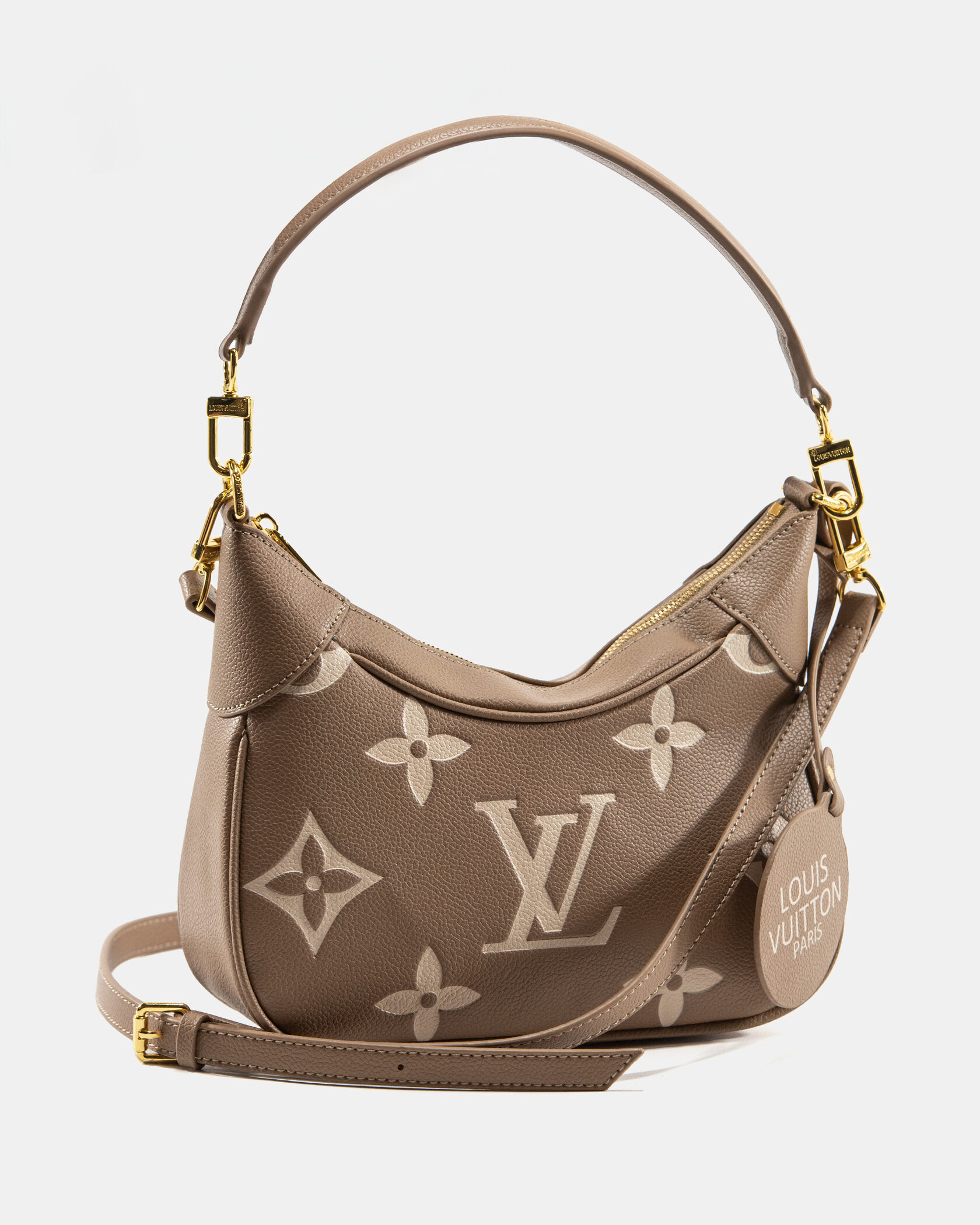 Louis Vuitton Croissant Small Hobo Bag in Taupe Monogram Empreinte Leather - 5