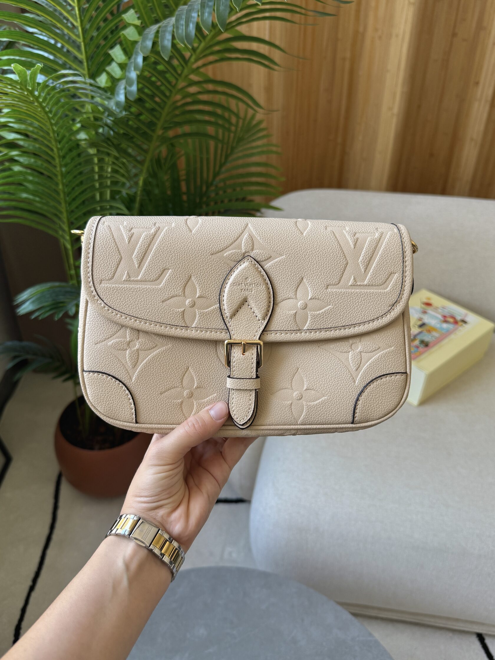Louis Vuitton Diane Monogram Empreinte Leather Sand - 11