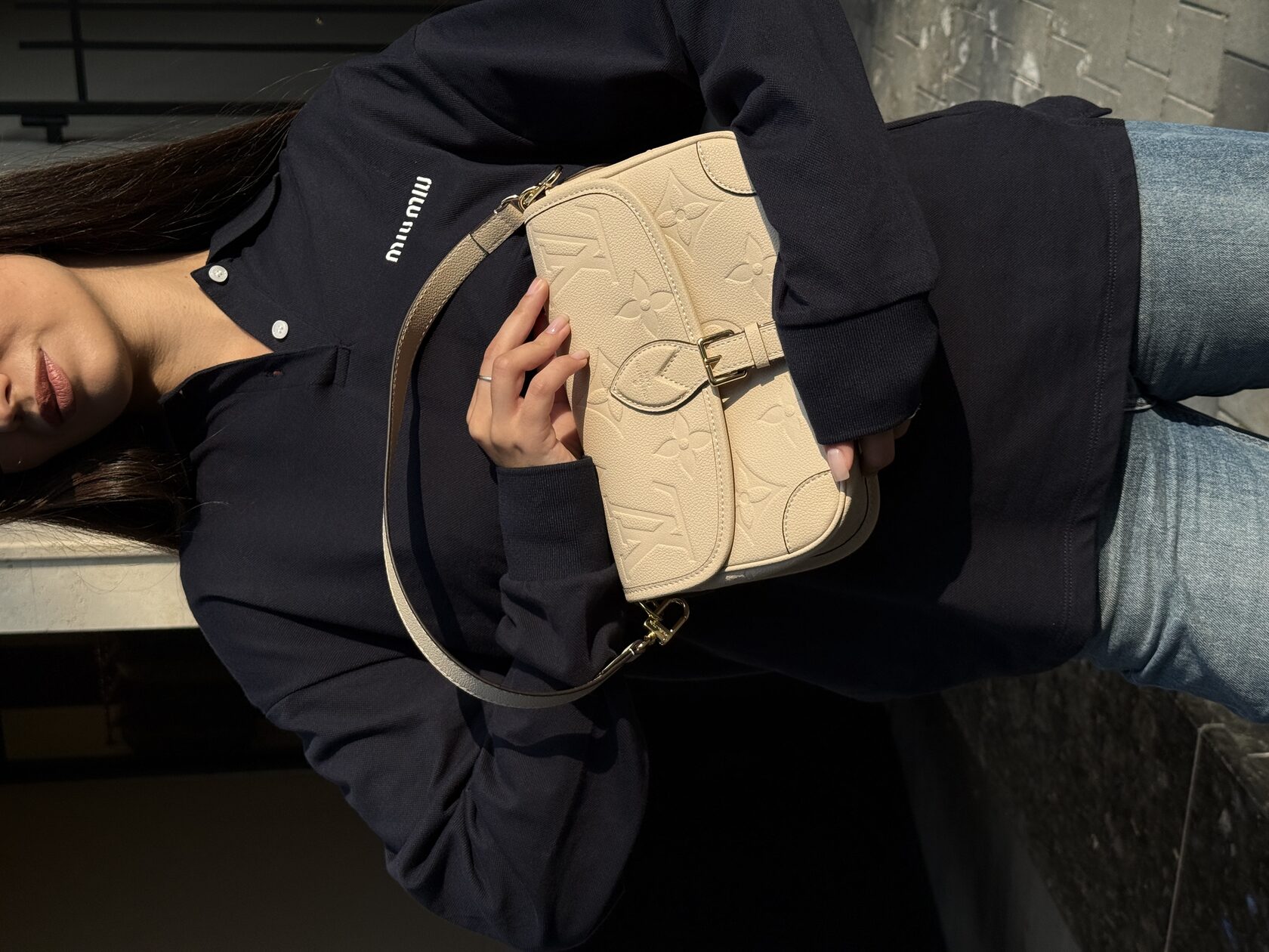 Louis Vuitton Diane Monogram Empreinte Leather Sand - 5