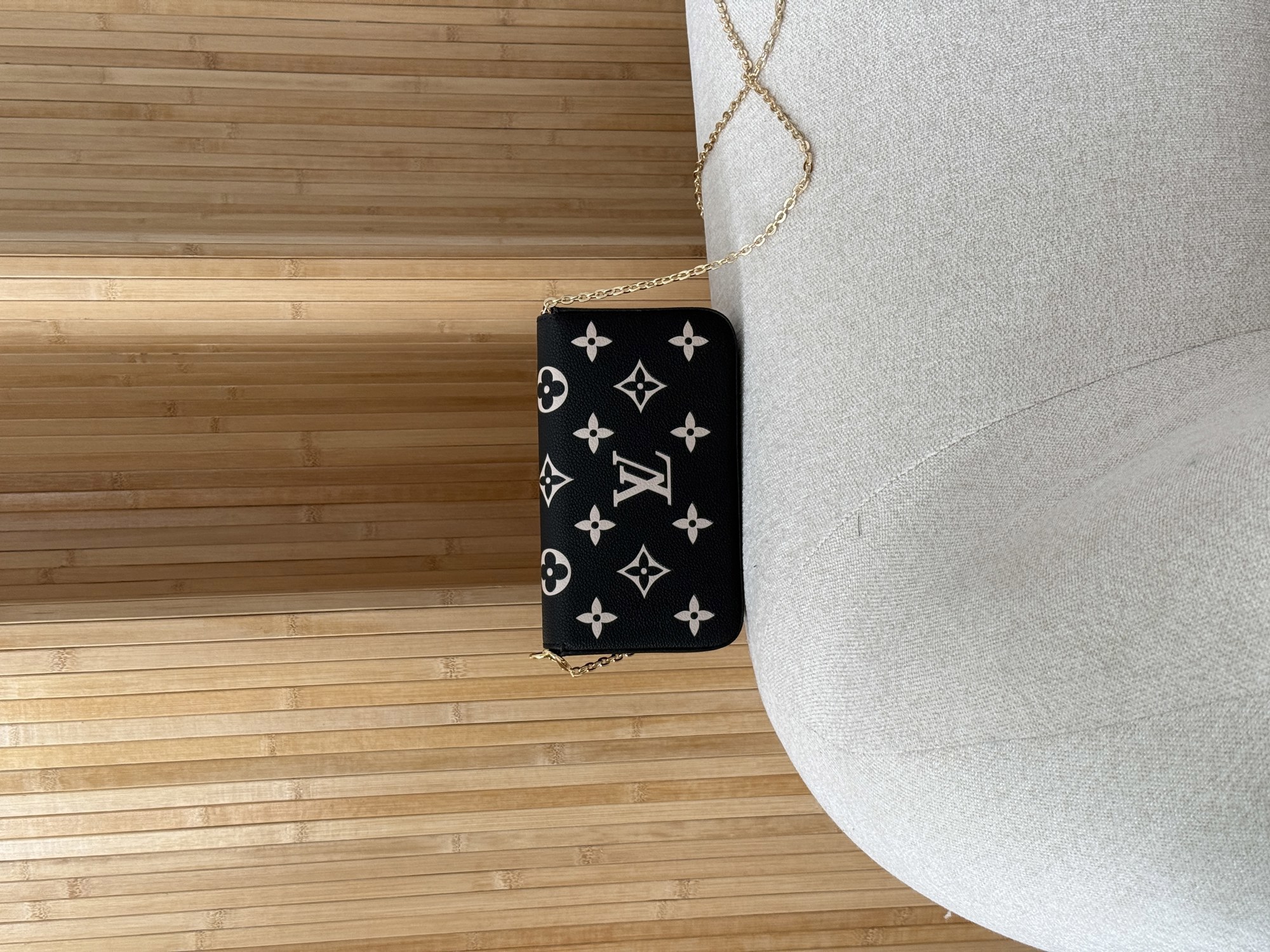Louis Vuitton Félicie Pochette Bag Black/Beige - 13