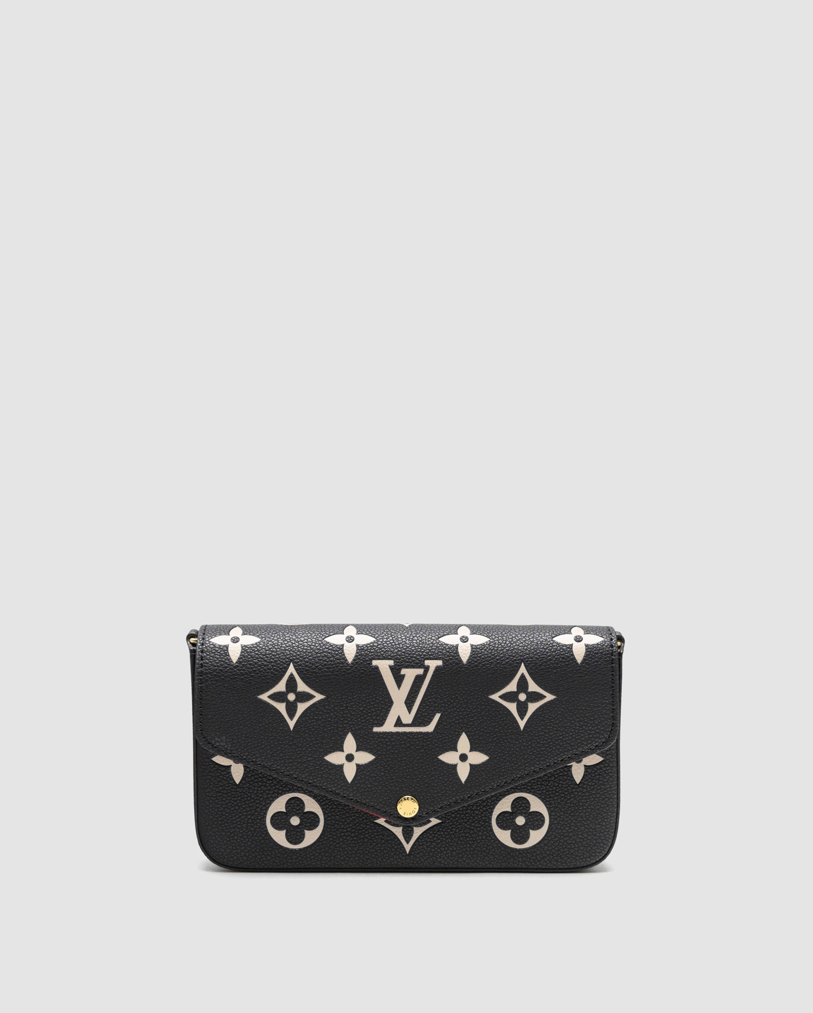 Louis Vuitton Félicie Pochette Bag Black/Beige - 2