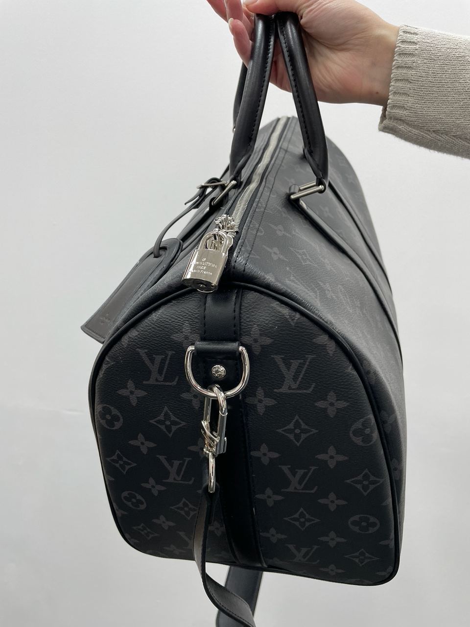 Louis Vuitton Keepall 45 Eclipse Grey - 12
