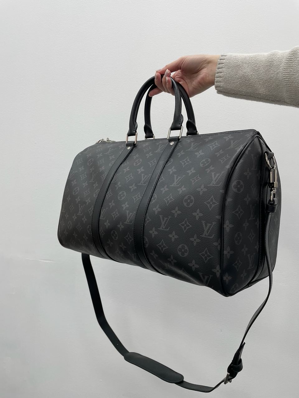 Louis Vuitton Keepall 45 Eclipse Grey - 7