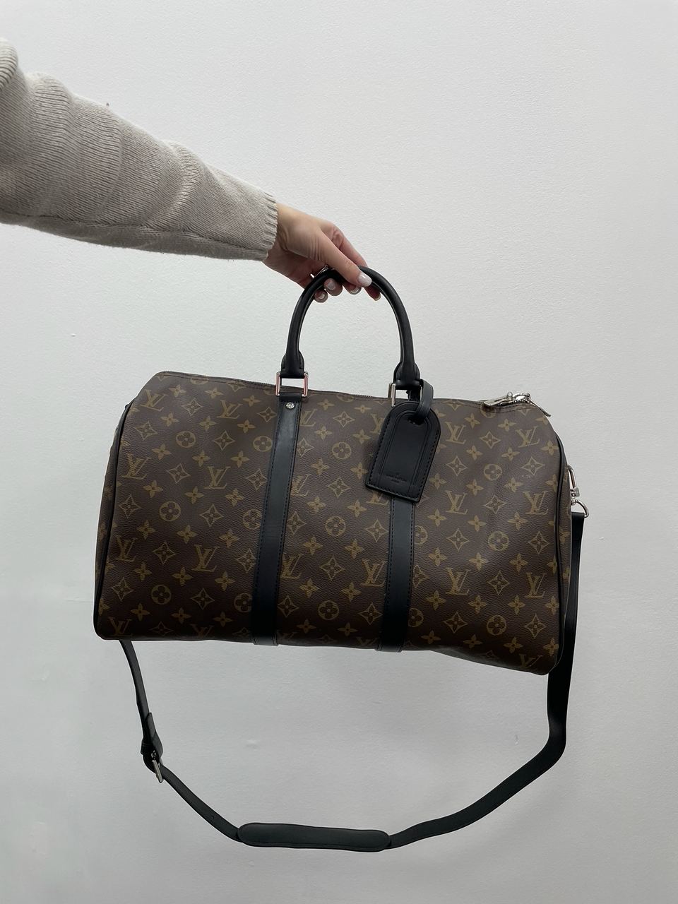 Louis Vuitton Keepall Bandouliere 45 Brown Canvas - 10