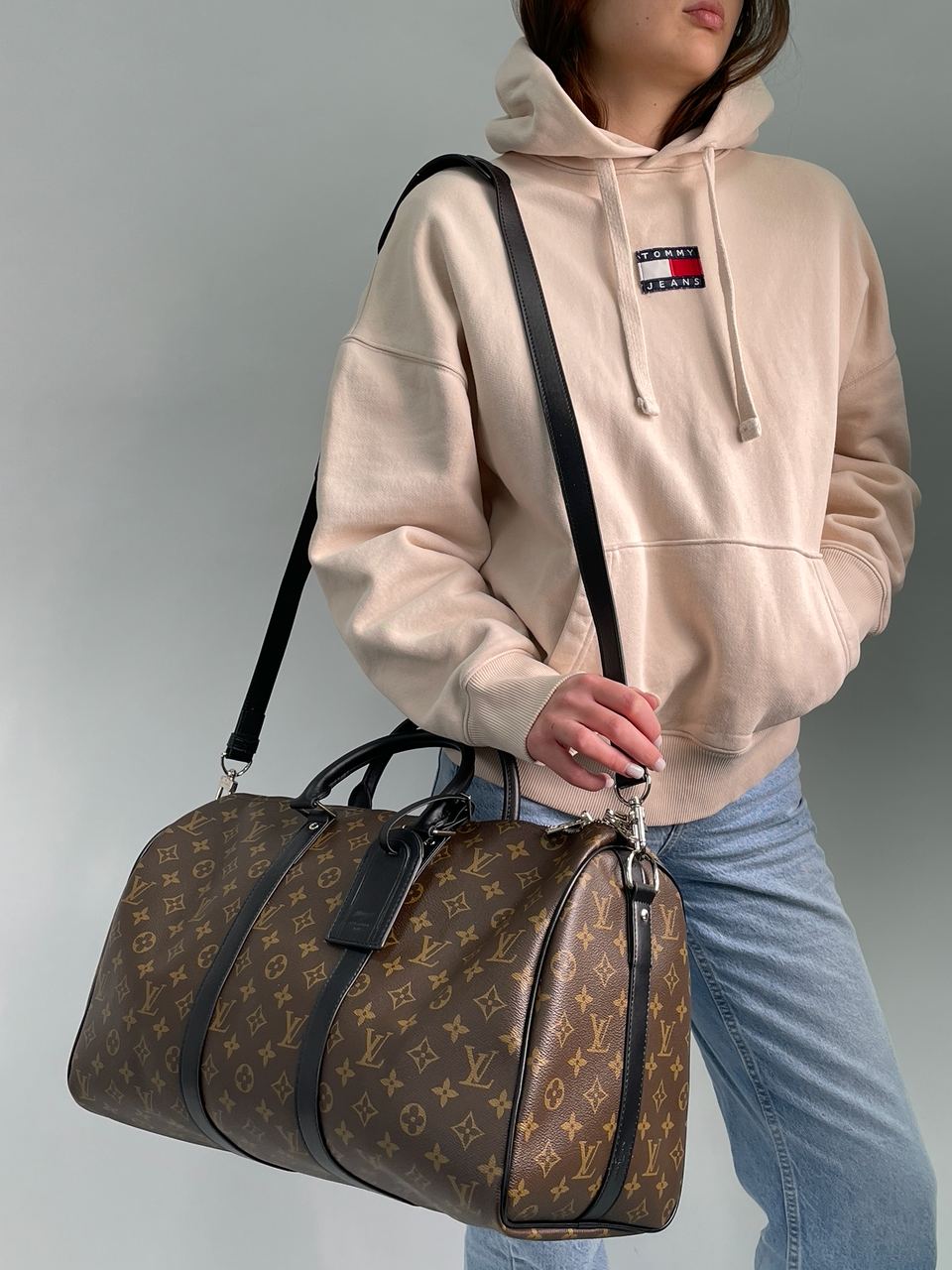 Louis Vuitton Keepall Bandouliere 45 Brown Canvas - 5