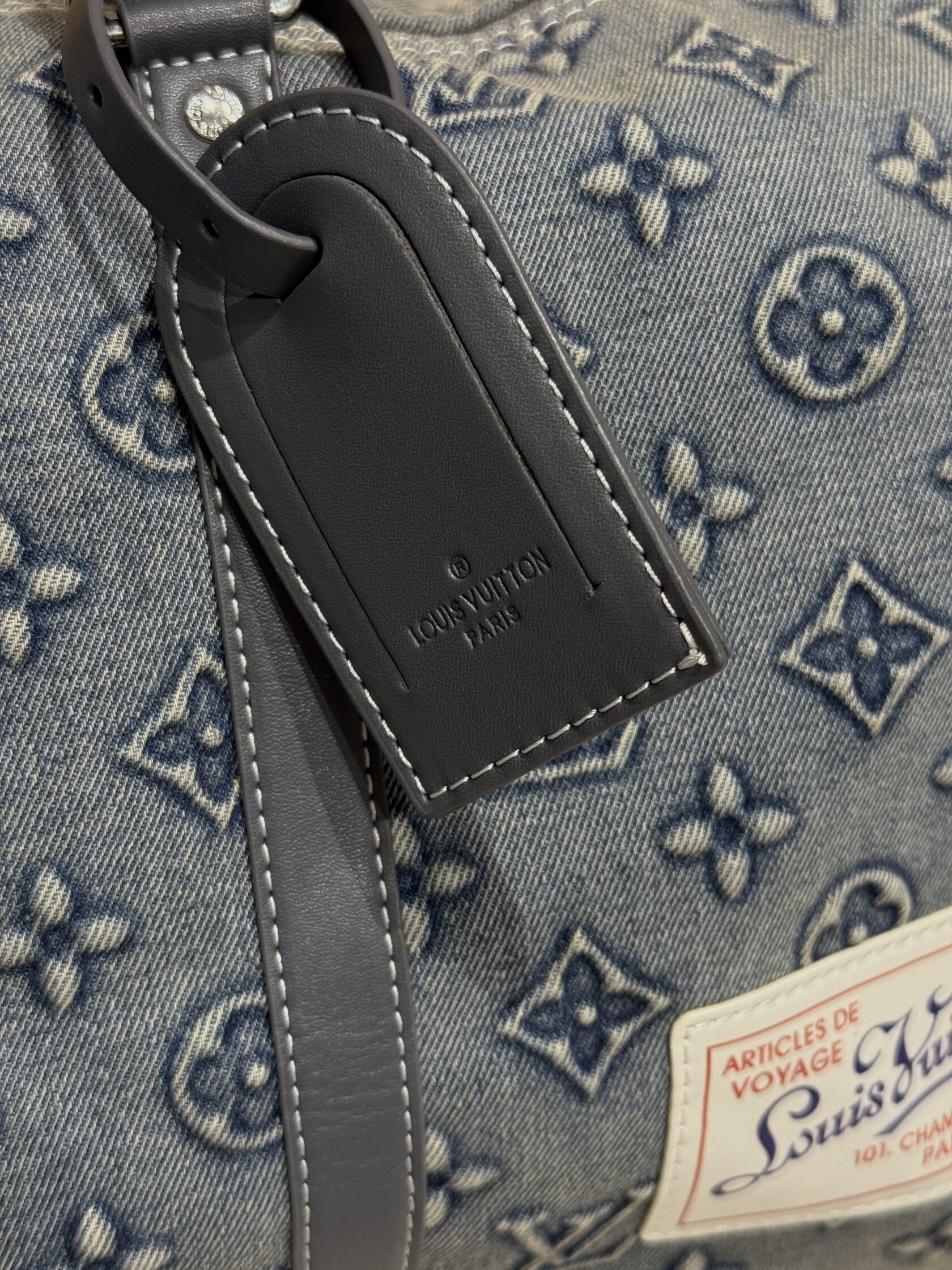 Louis Vuitton Keepall Bandouliere 45 Denim Monogram - 14