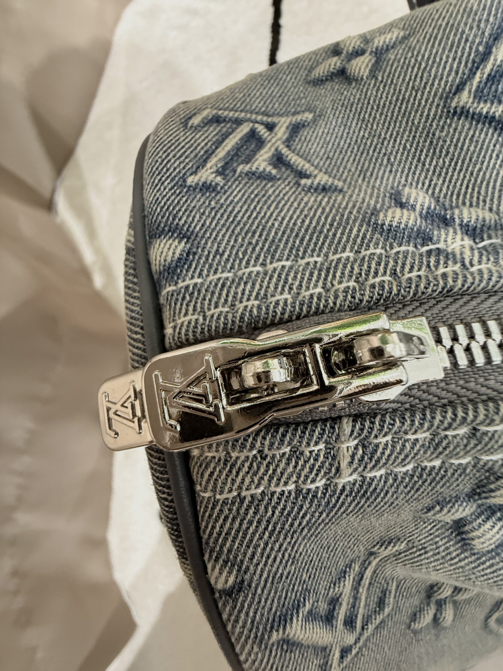 Louis Vuitton Keepall Bandouliere 45 Denim Monogram - 22