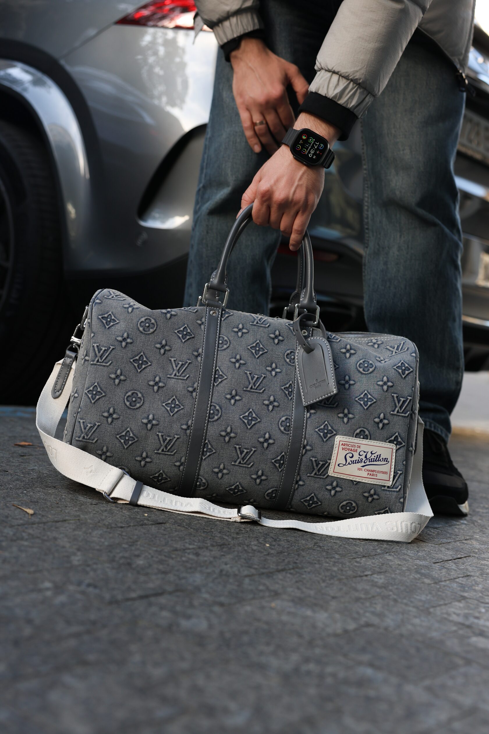 Louis Vuitton Keepall Bandouliere 45 Denim Monogram - 7