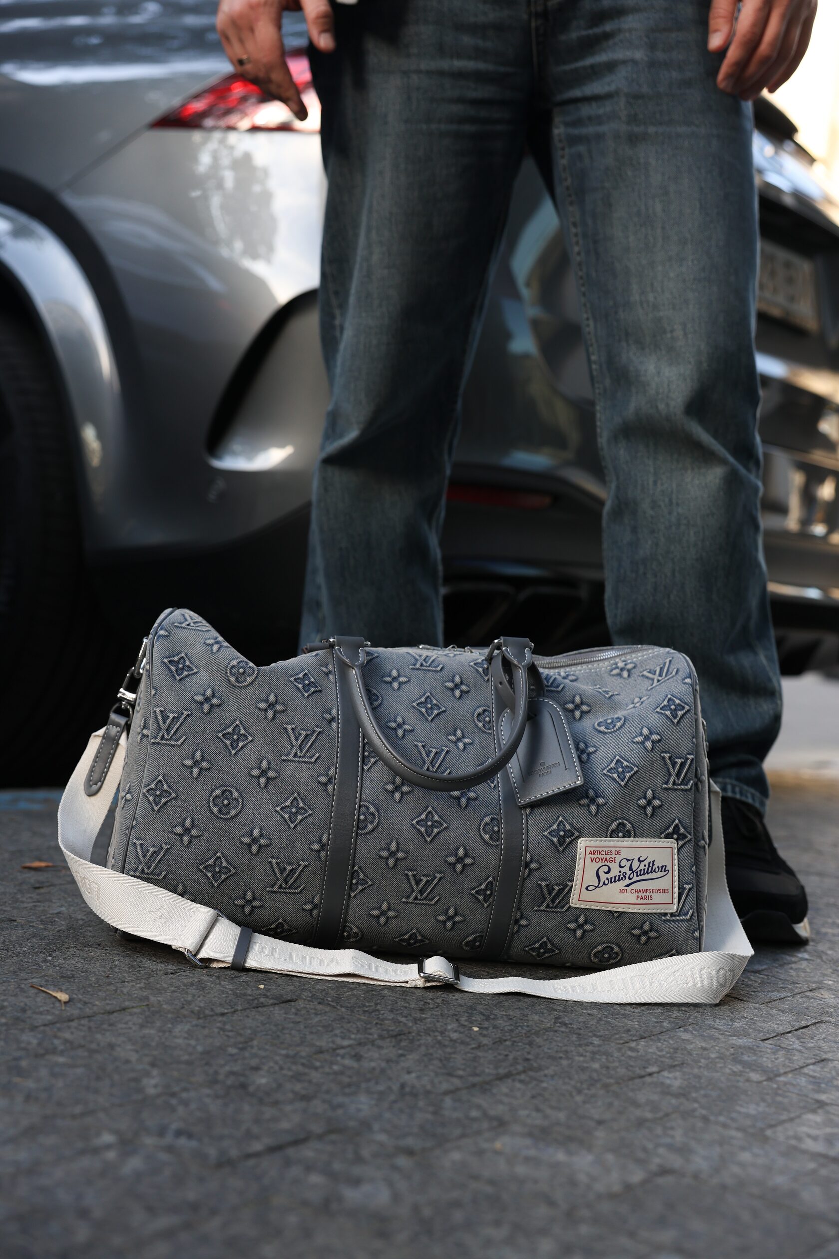 Louis Vuitton Keepall Bandouliere 45 Denim Monogram - 8