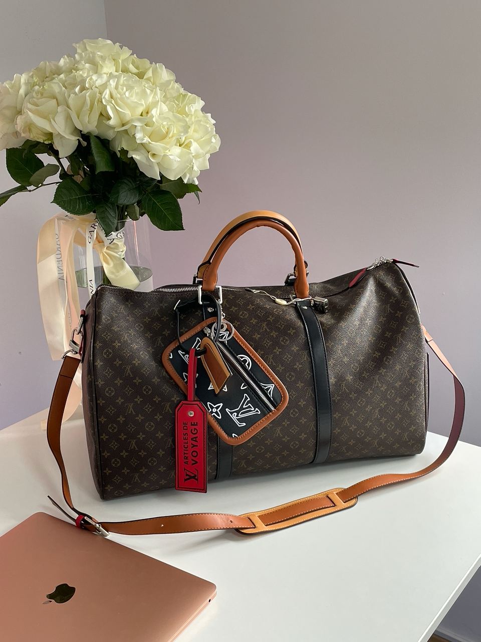 Louis Vuitton Keepall Bandouliere Bag Limited Edition Patchwork Monogram Canvas - 4