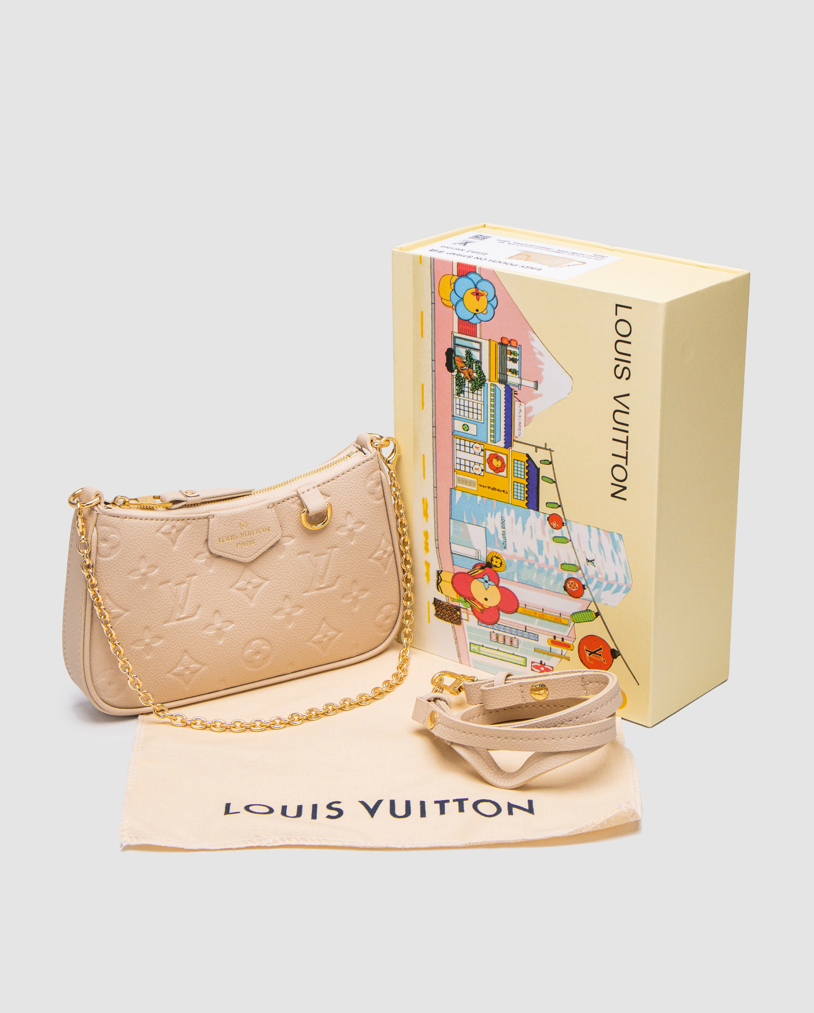 Louis Vuitton Mini Pochette Beige/Gold - 6