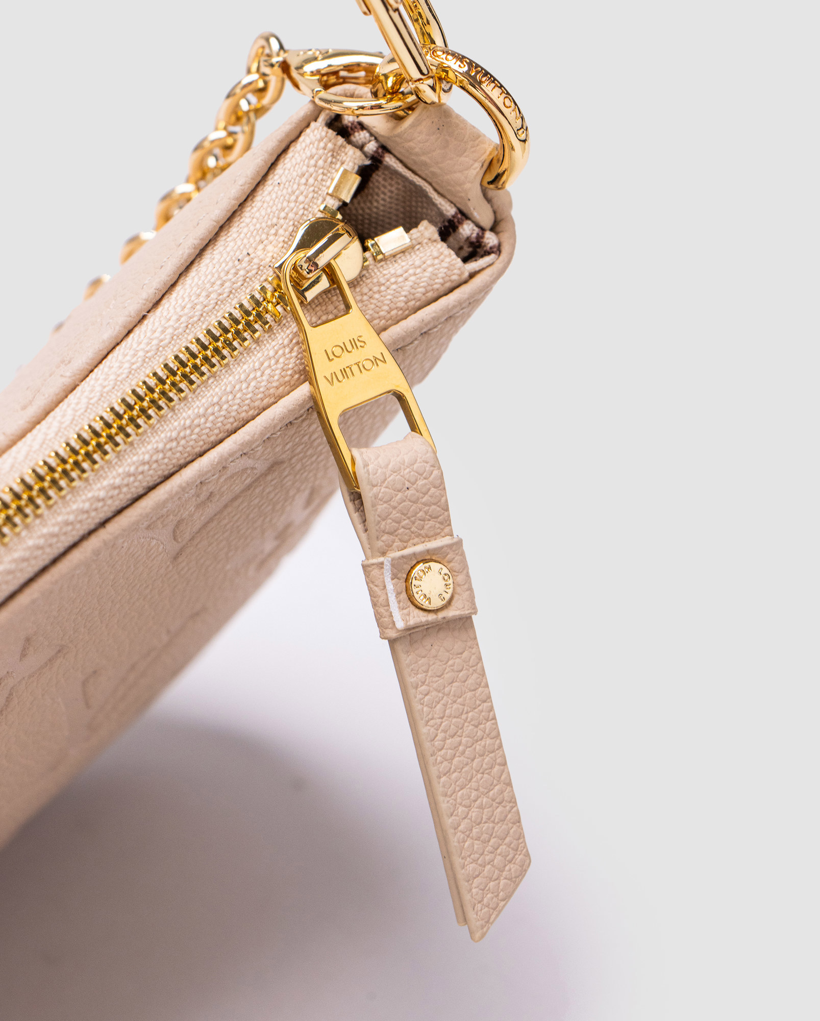 Louis Vuitton Mini Pochette Beige/Gold - 4
