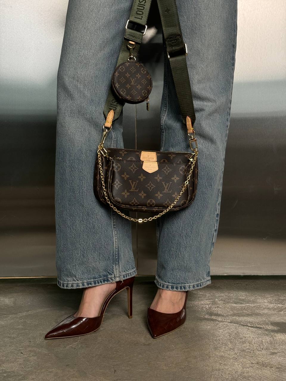 Louis Vuitton Multi Pochette Brown/Green - 2