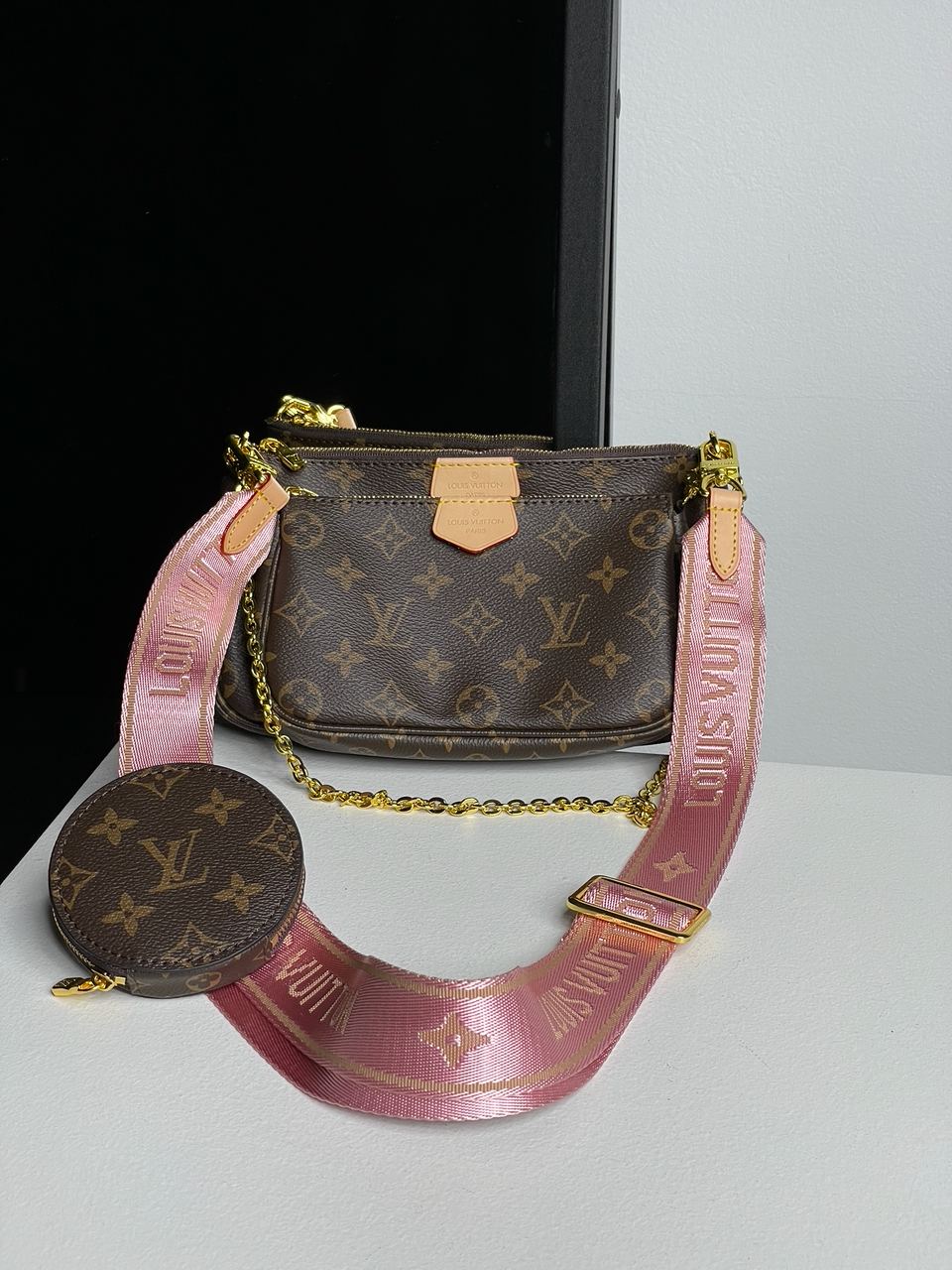 Louis Vuitton Multi Pochette Brown/Pink - 3