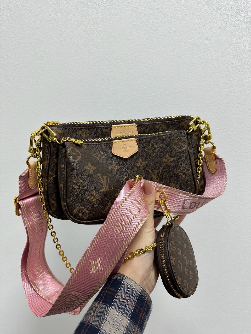 Louis Vuitton Multi Pochette Brown/Pink - 5