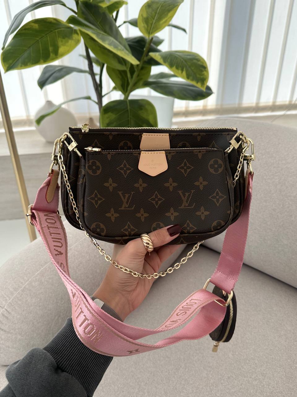 Louis Vuitton Multi Pochette Brown/Pіnk - 2
