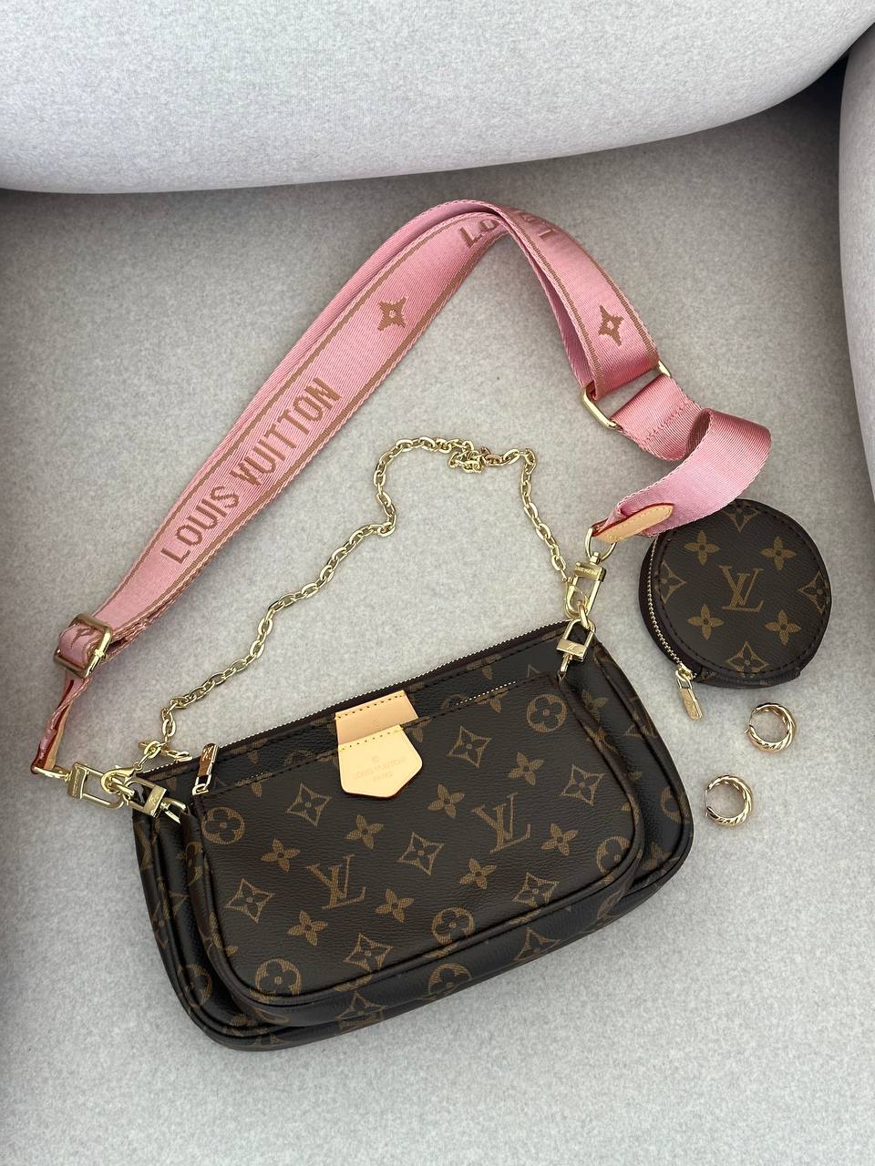 Louis Vuitton Multi Pochette Brown/Pіnk - 5