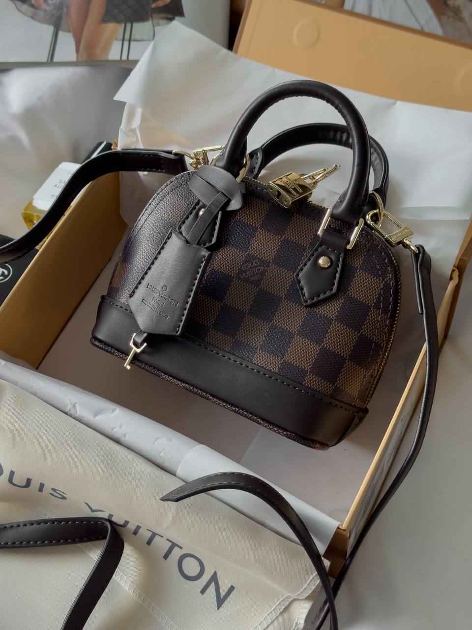 Louis Vuitton Nano Alma Bag Damier Ebene Canvas - 2