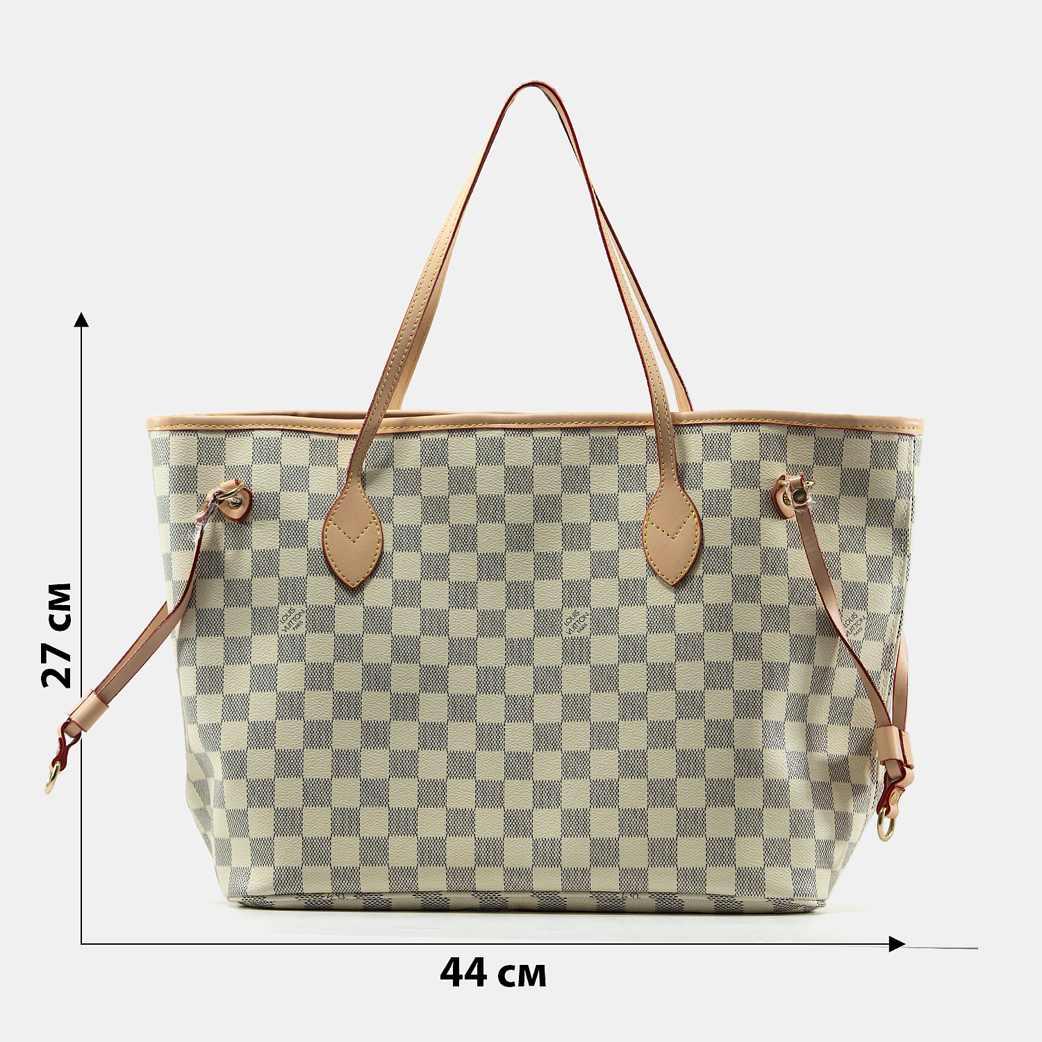 Louis Vuitton Neverfull MM Damier Azur Rose Beige - 3