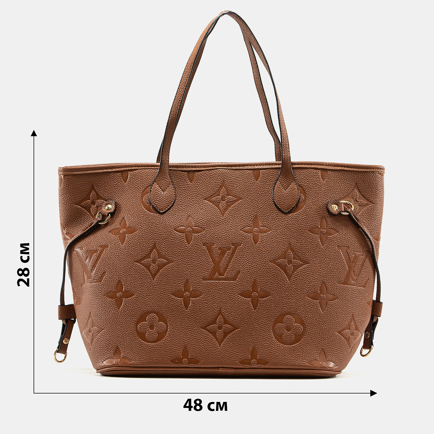 Louis Vuitton Neverfull MM Monogram Empreinte Brown - 4