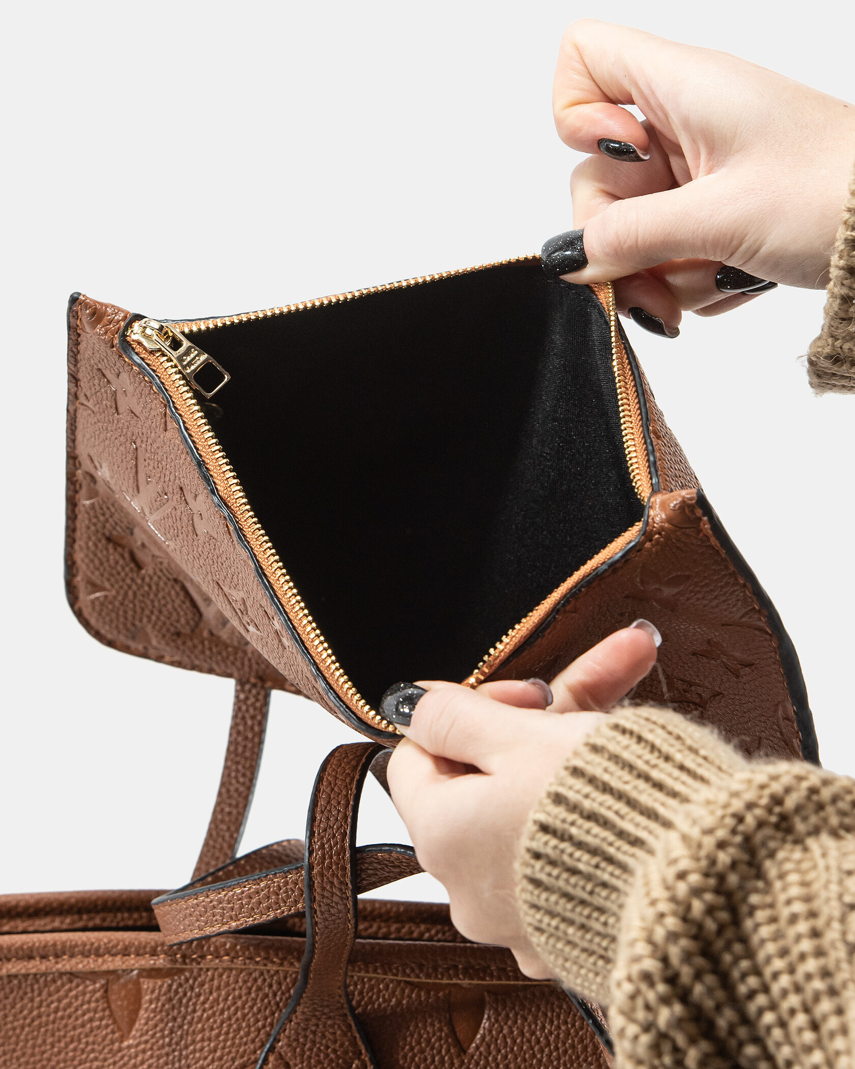 Louis Vuitton Neverfull MM Monogram Empreinte Brown - 8