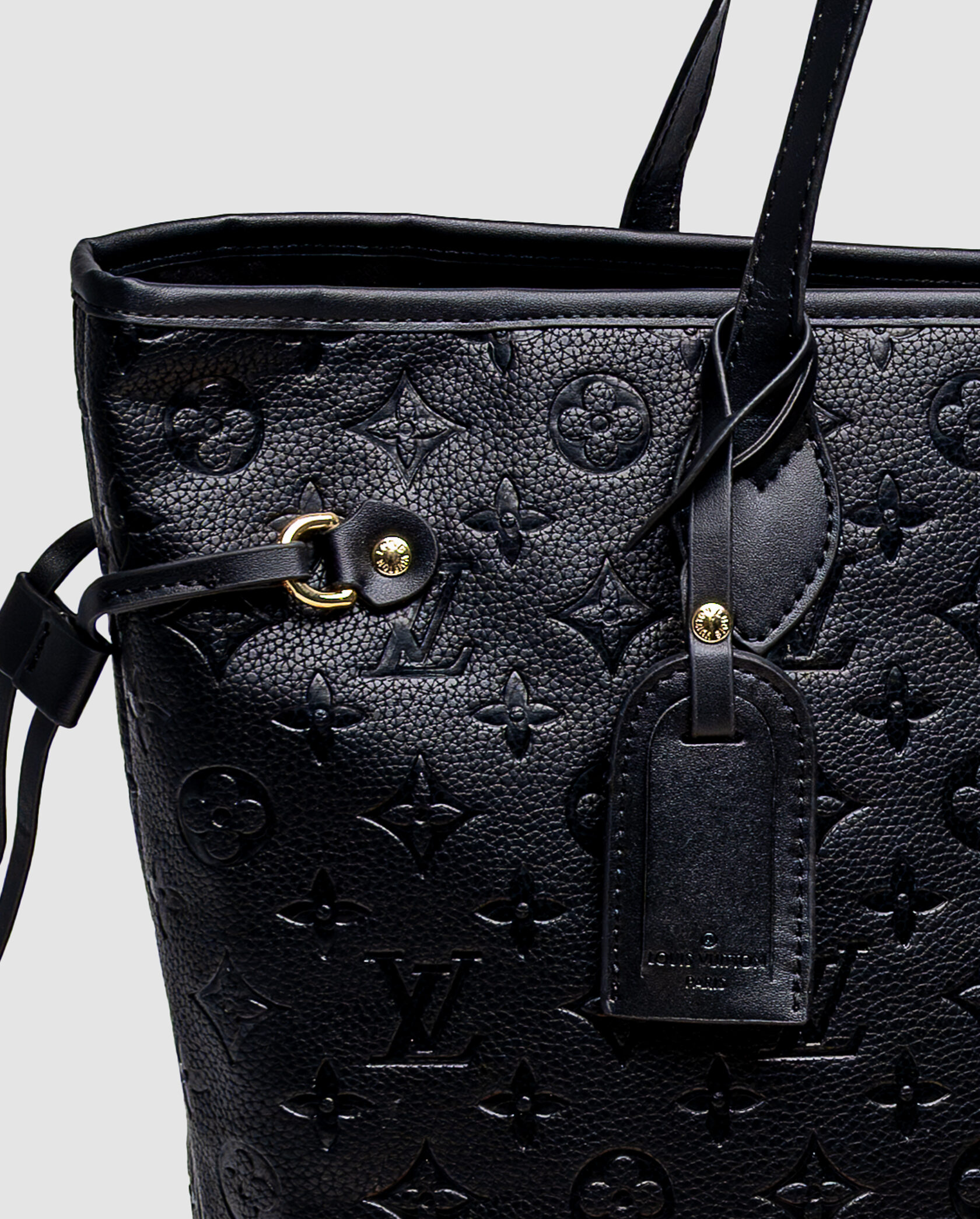 Louis Vuitton Neverfull MM Monogram Empreinte Leather Black - 10