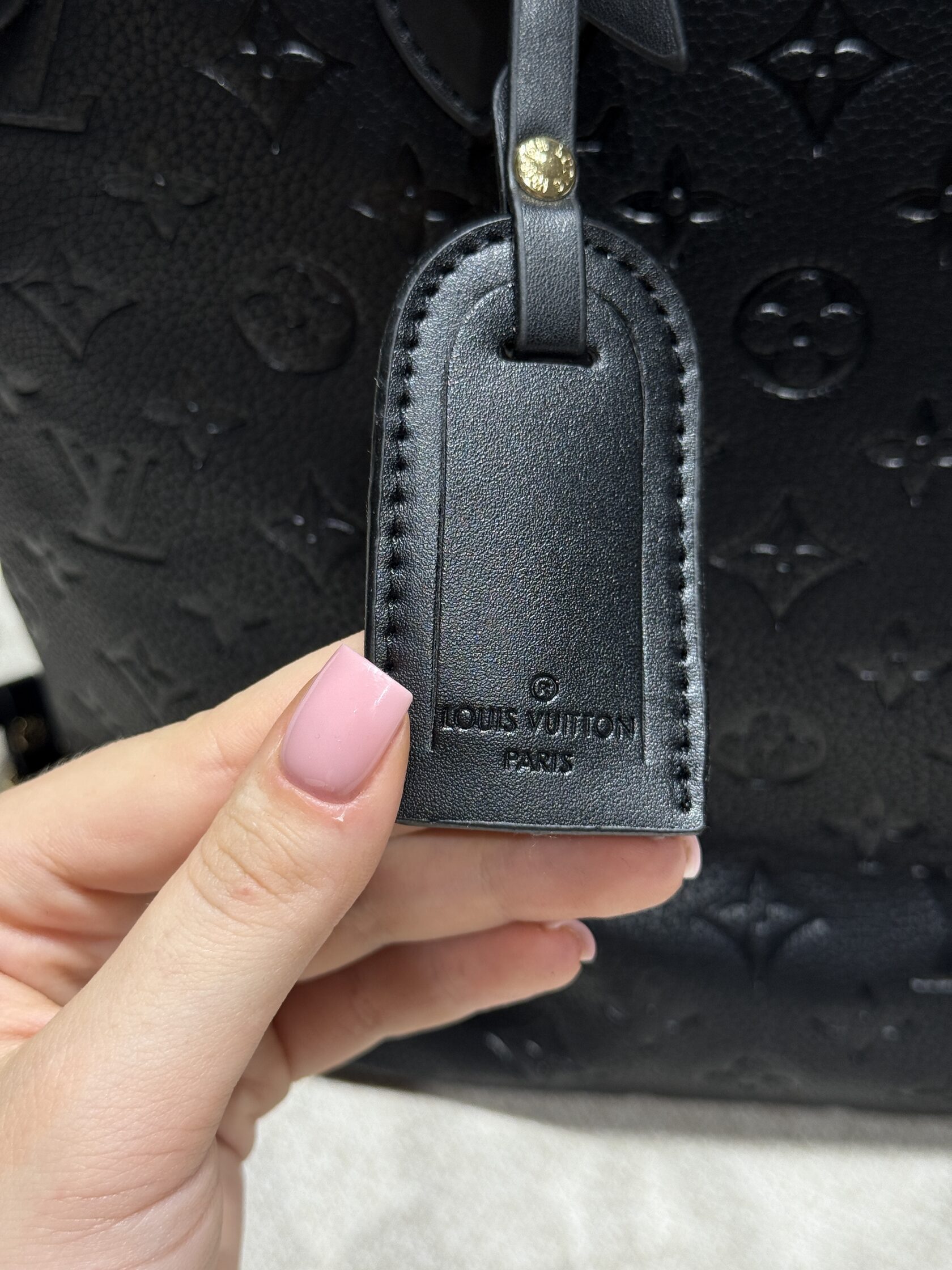 Louis Vuitton Neverfull MM Monogram Empreinte Leather Black - 13