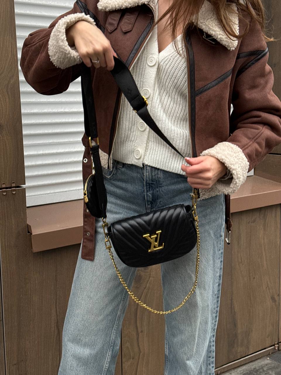 Louis Vuitton New Wave Multi Pochette Bag Black/Gold - 2