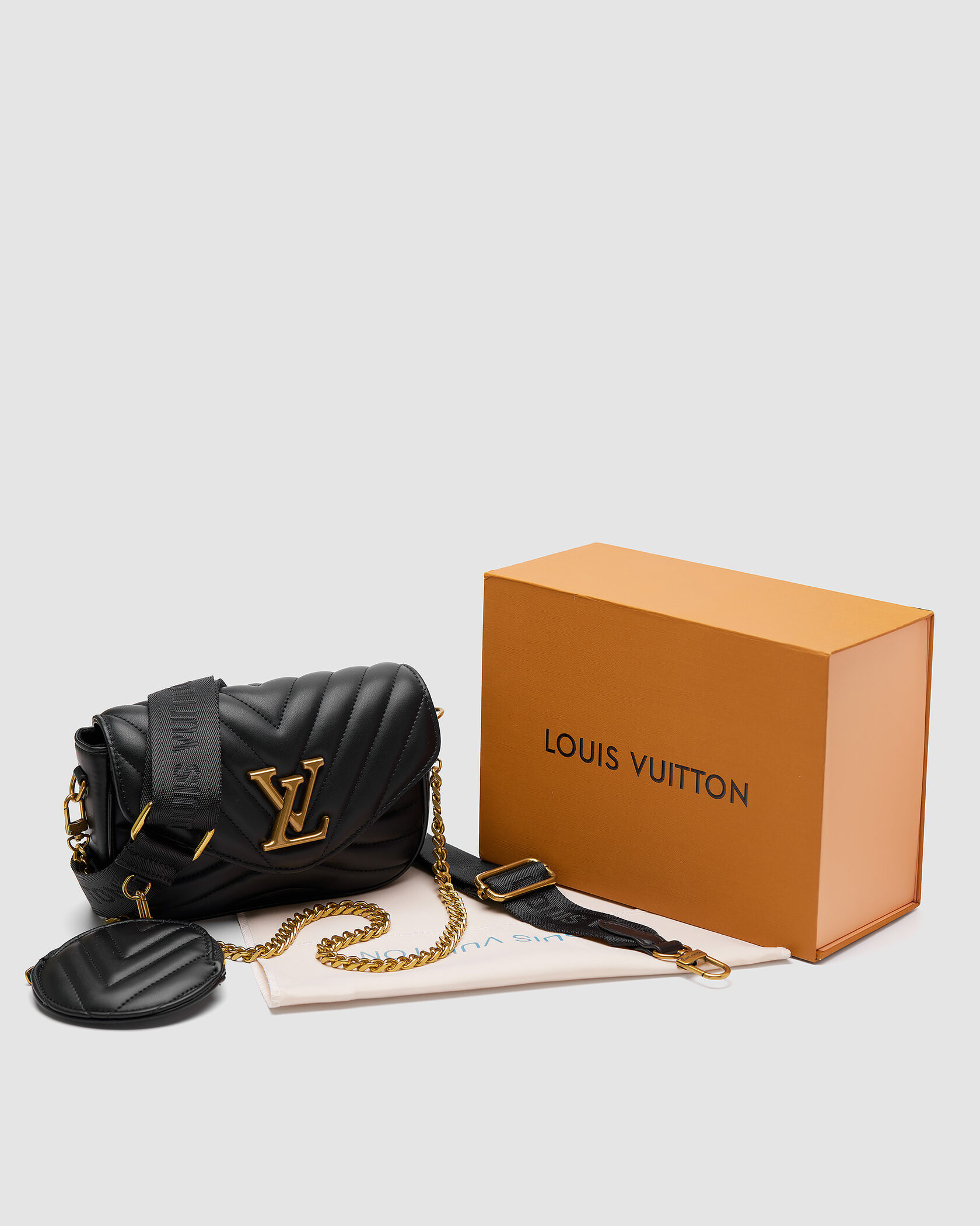 Louis Vuitton New Wave Multi Pochette Bag Black/Gold - 2