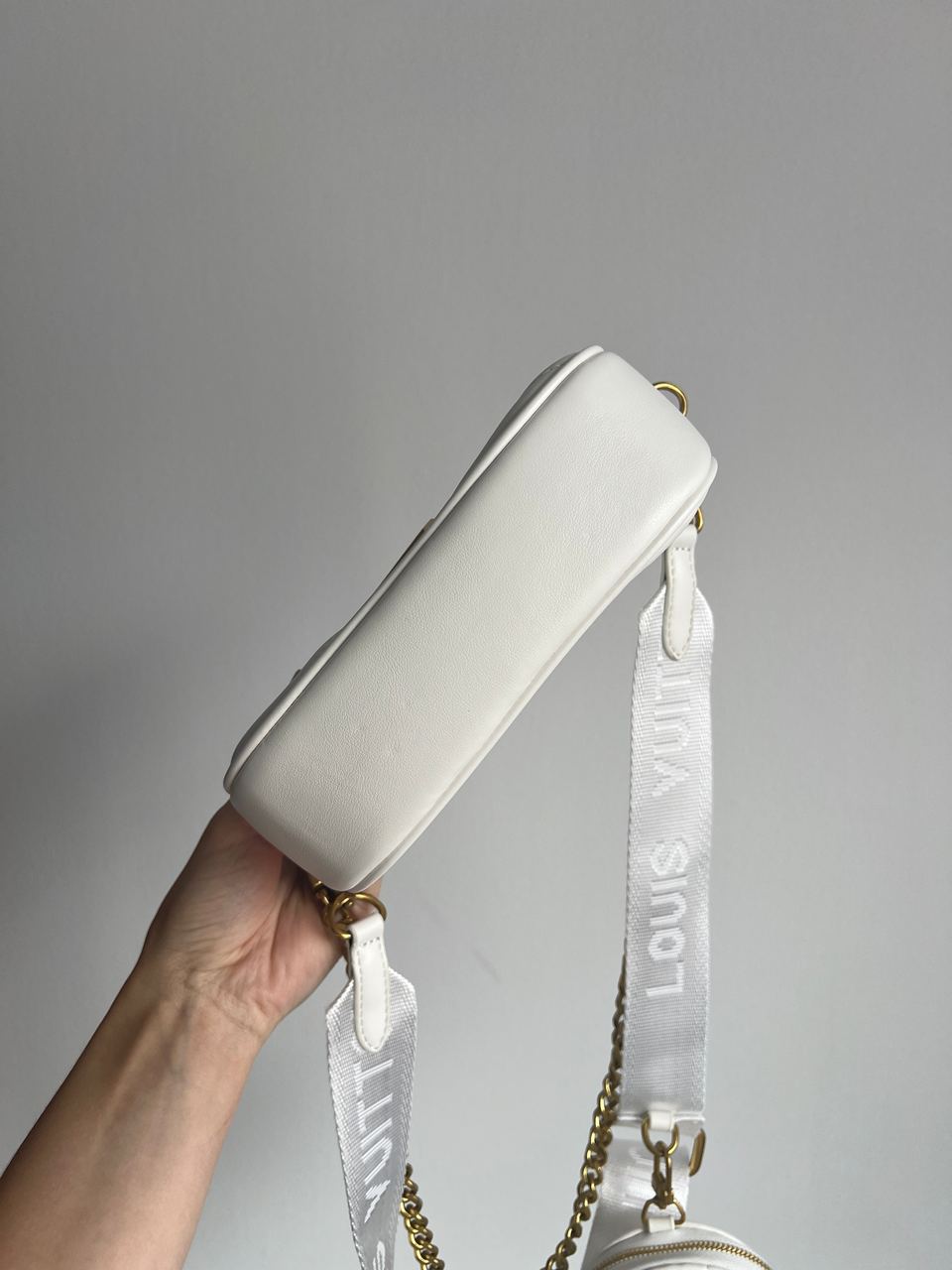Louis Vuitton New Wave Multi Pochette Bag White/Gold - 8