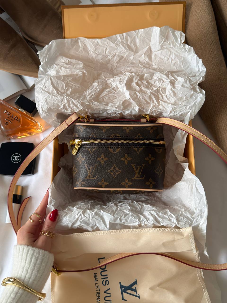 Louis Vuitton Nice Nano Toiletry Pouch in the classic monogram canvas - 2