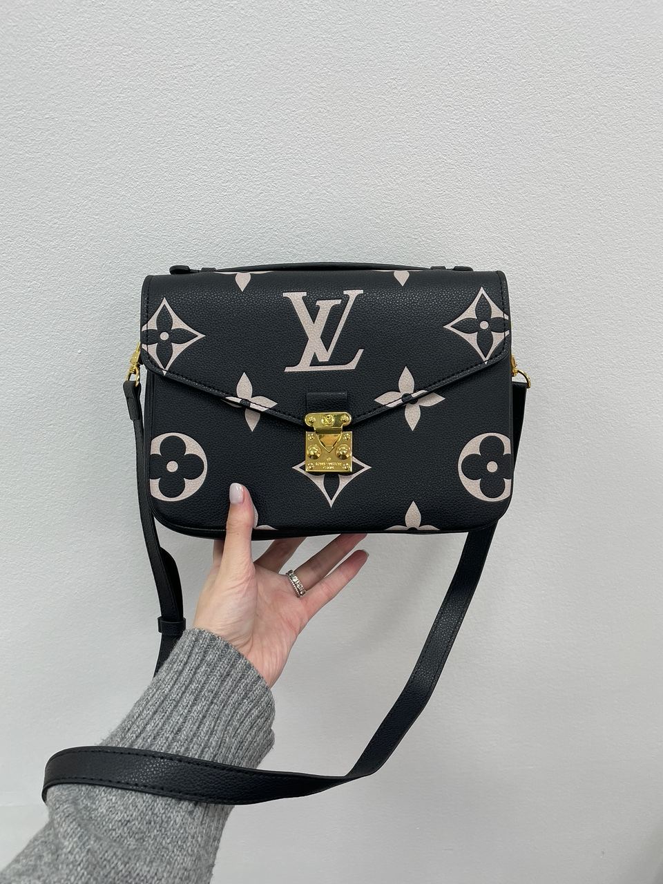 Louis Vuitton Pochette M?tis Black &amp; Beige Monogram Empreinte Giant - 5