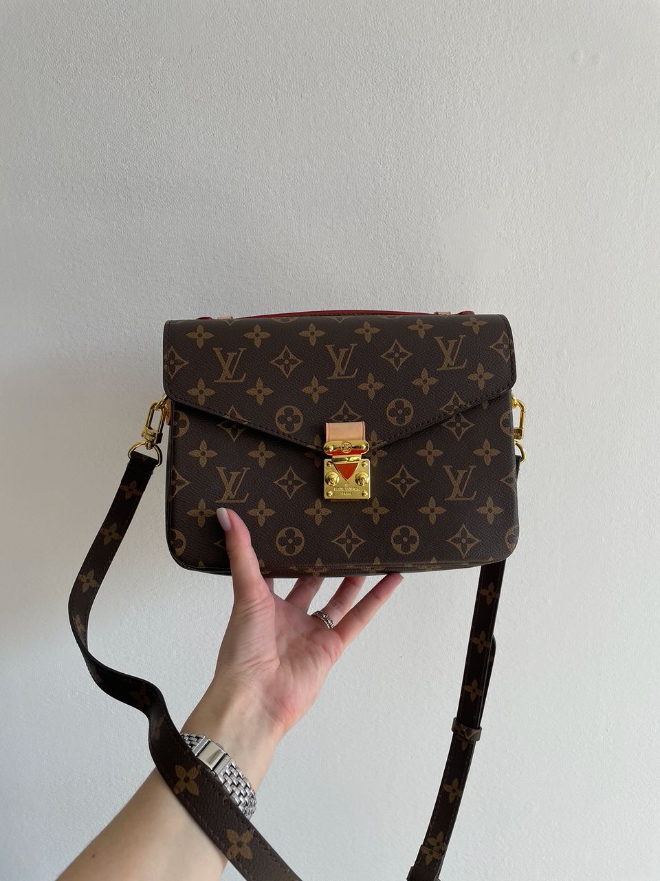 Louis Vuitton Pochette M?tis Brown Monogram Coated Canvas Gold Hardware - 10