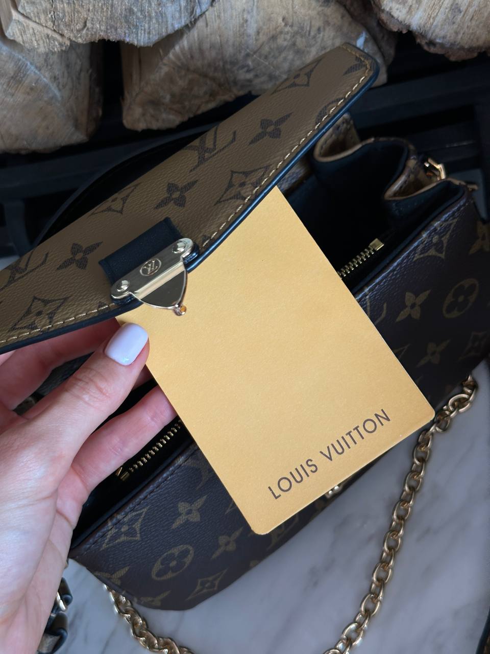 Louis Vuitton Pochette Metis Shoulder Bag Brown Leather Monogra - 2