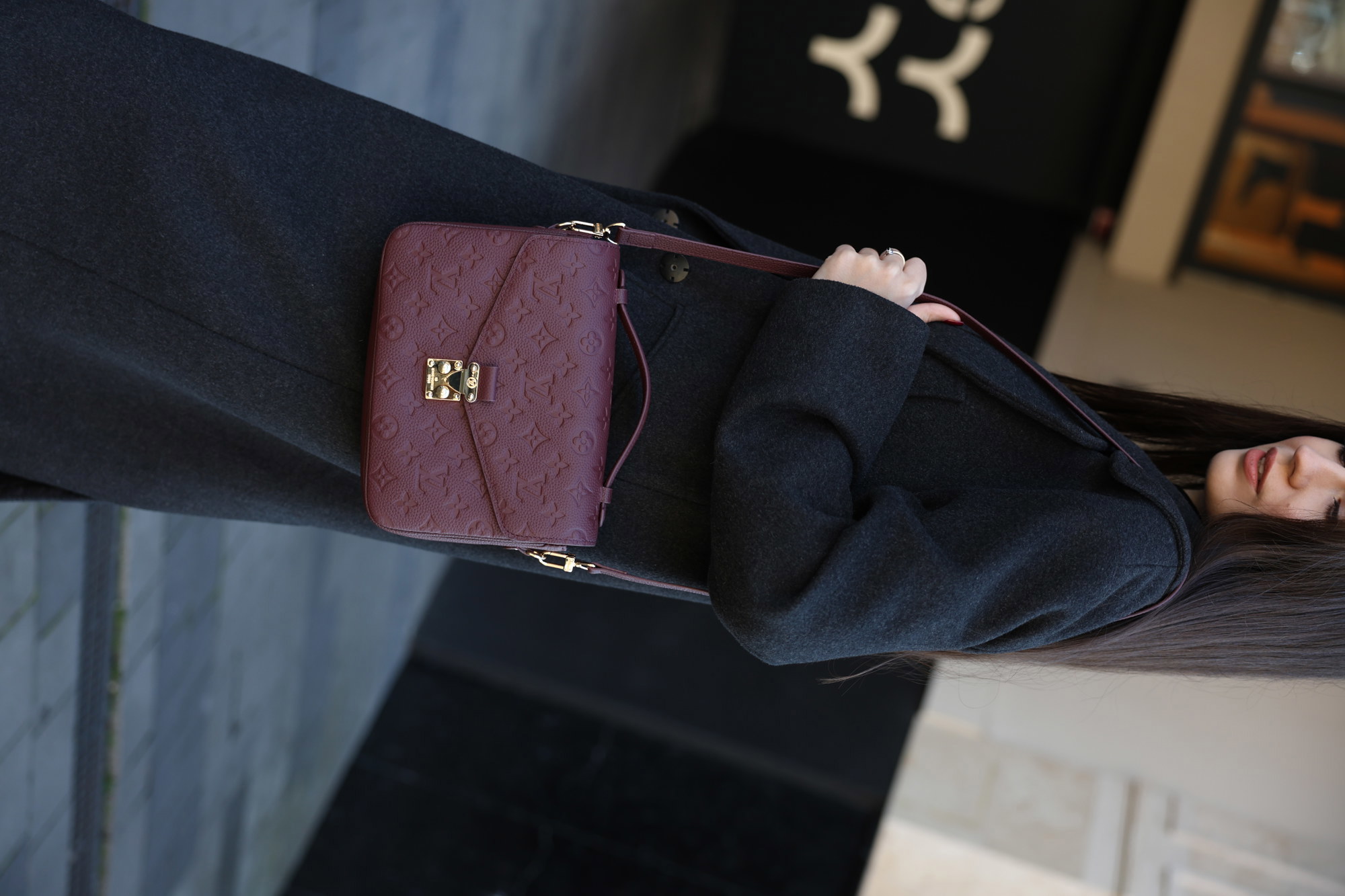 Louis Vuitton Pochette Métis Monogram Empreinte Burgundy - 15