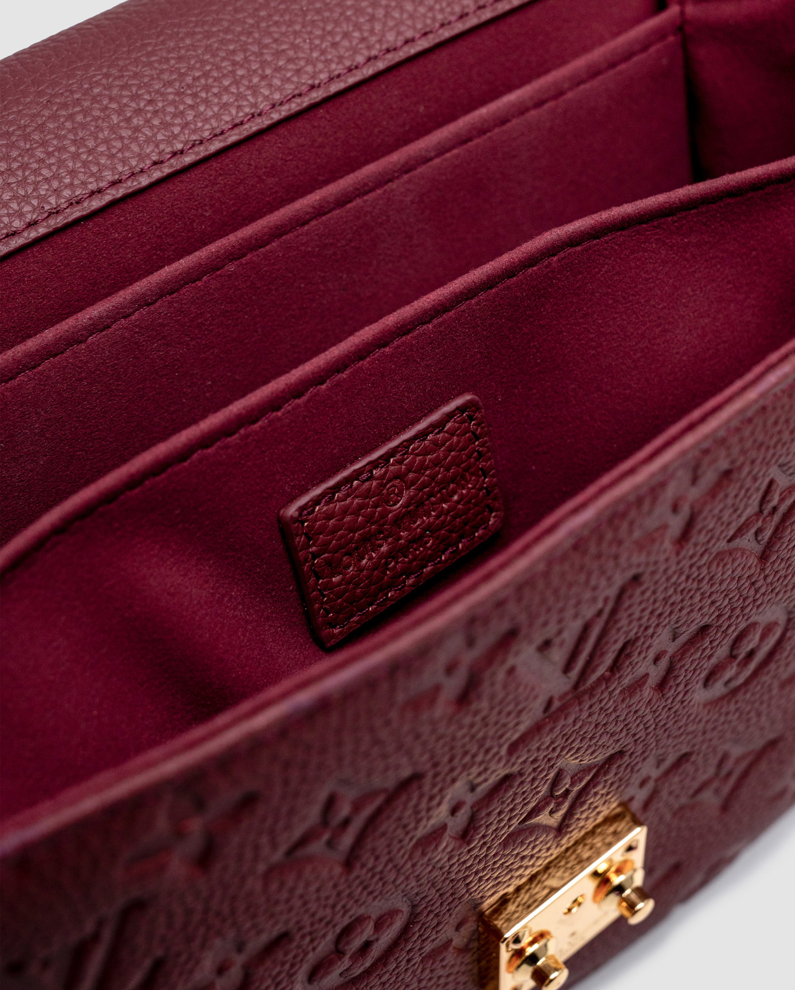 Louis Vuitton Pochette Métis Monogram Empreinte Burgundy - 4