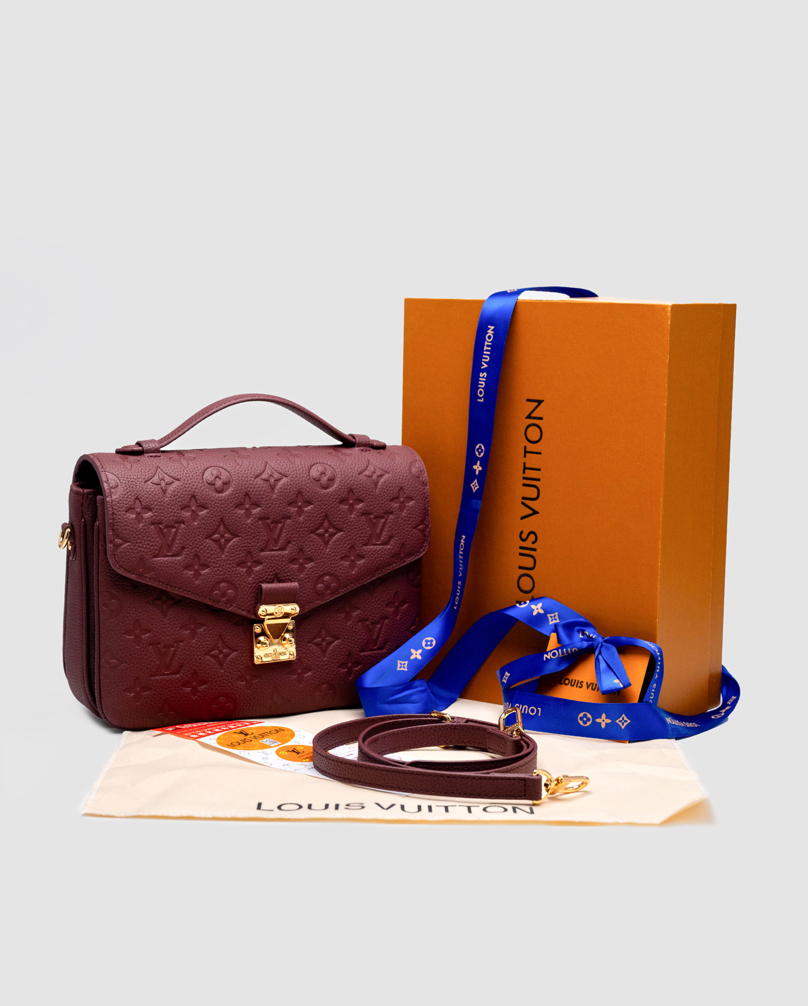 Louis Vuitton Pochette Métis Monogram Empreinte Burgundy - 8
