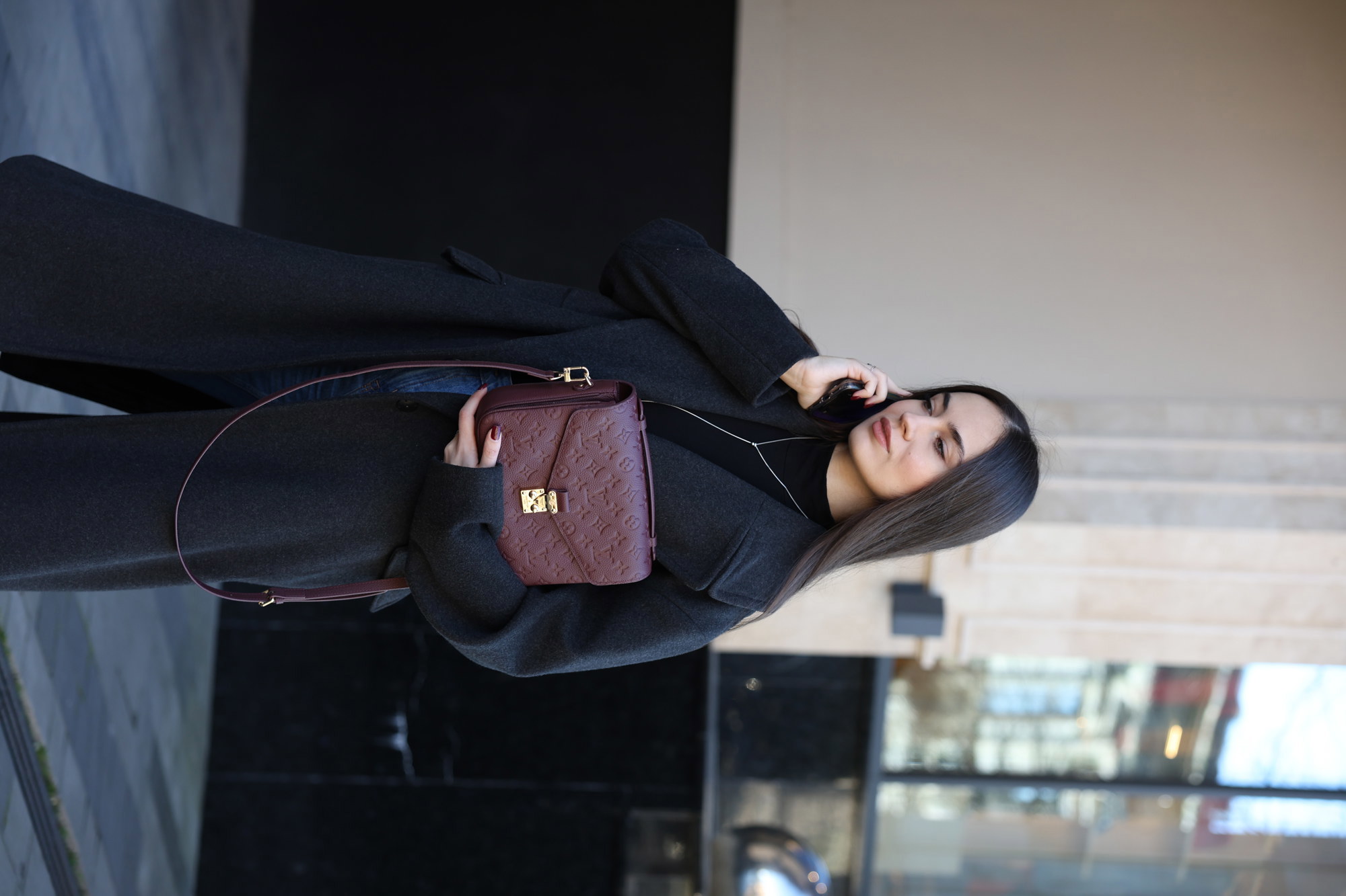 Louis Vuitton Pochette Métis Monogram Empreinte Burgundy - 11