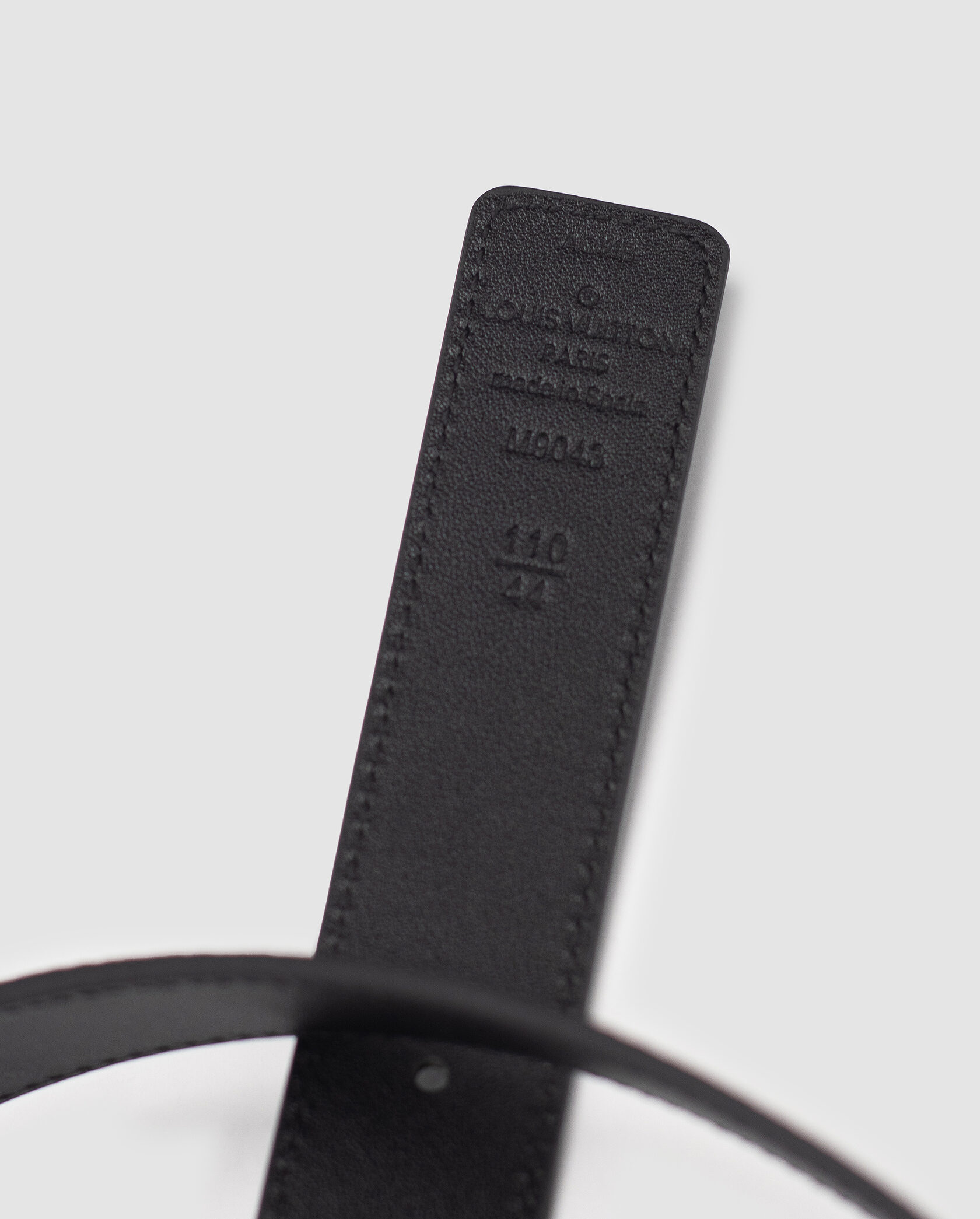 Louis Vuitton Reversible Leather Belt 30mm Embossing Black/Silver - 16