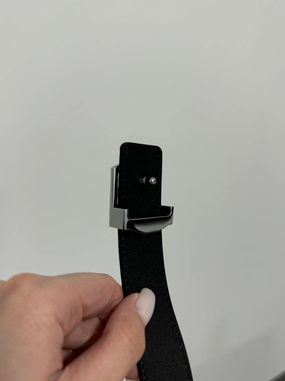 Louis Vuitton Reversible Leather Belt 30mm Embossing Black/Silver - 18