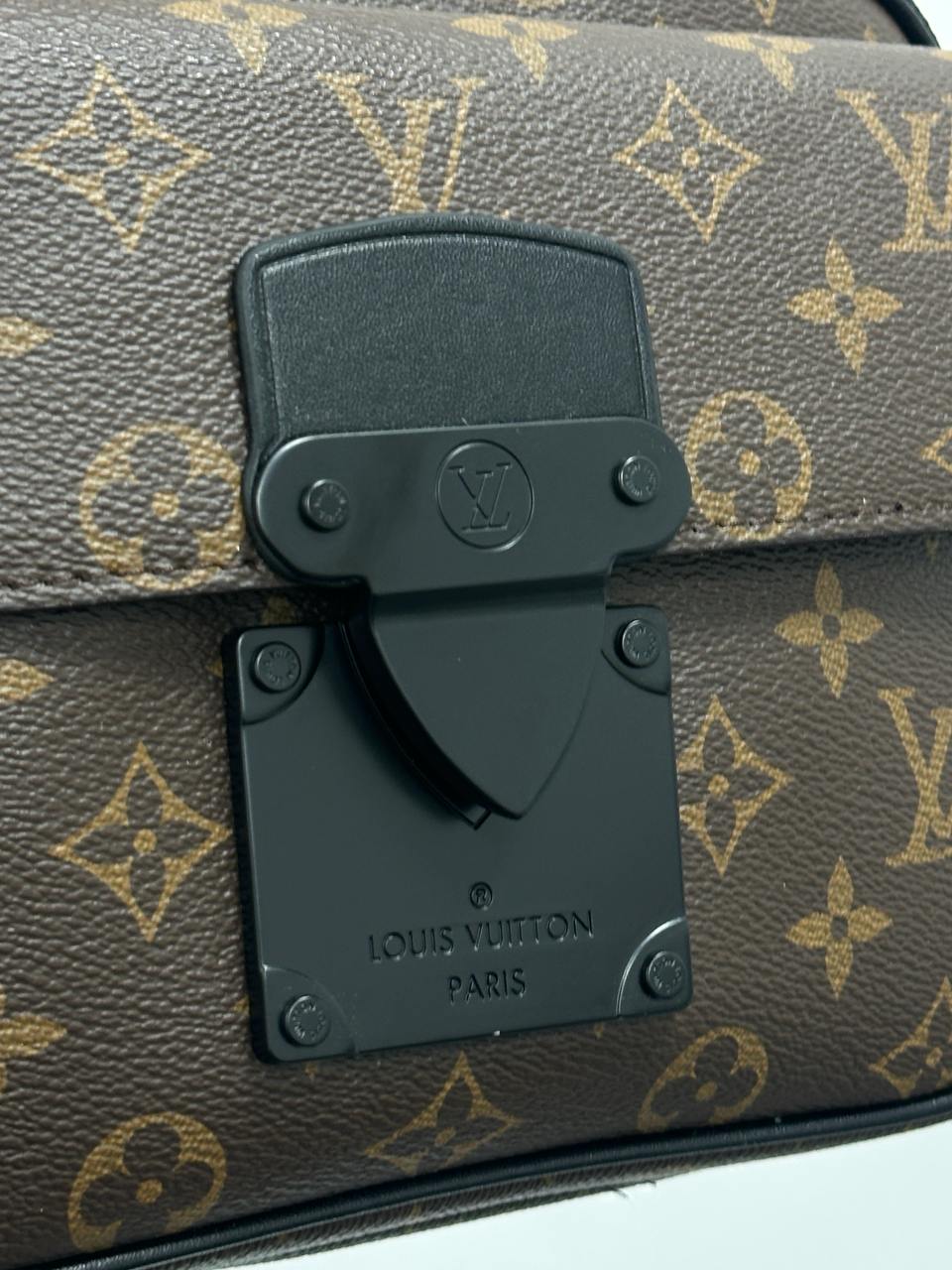 Louis Vuitton S Lock Messenger Monogram Macassar Canvas Brown - 7
