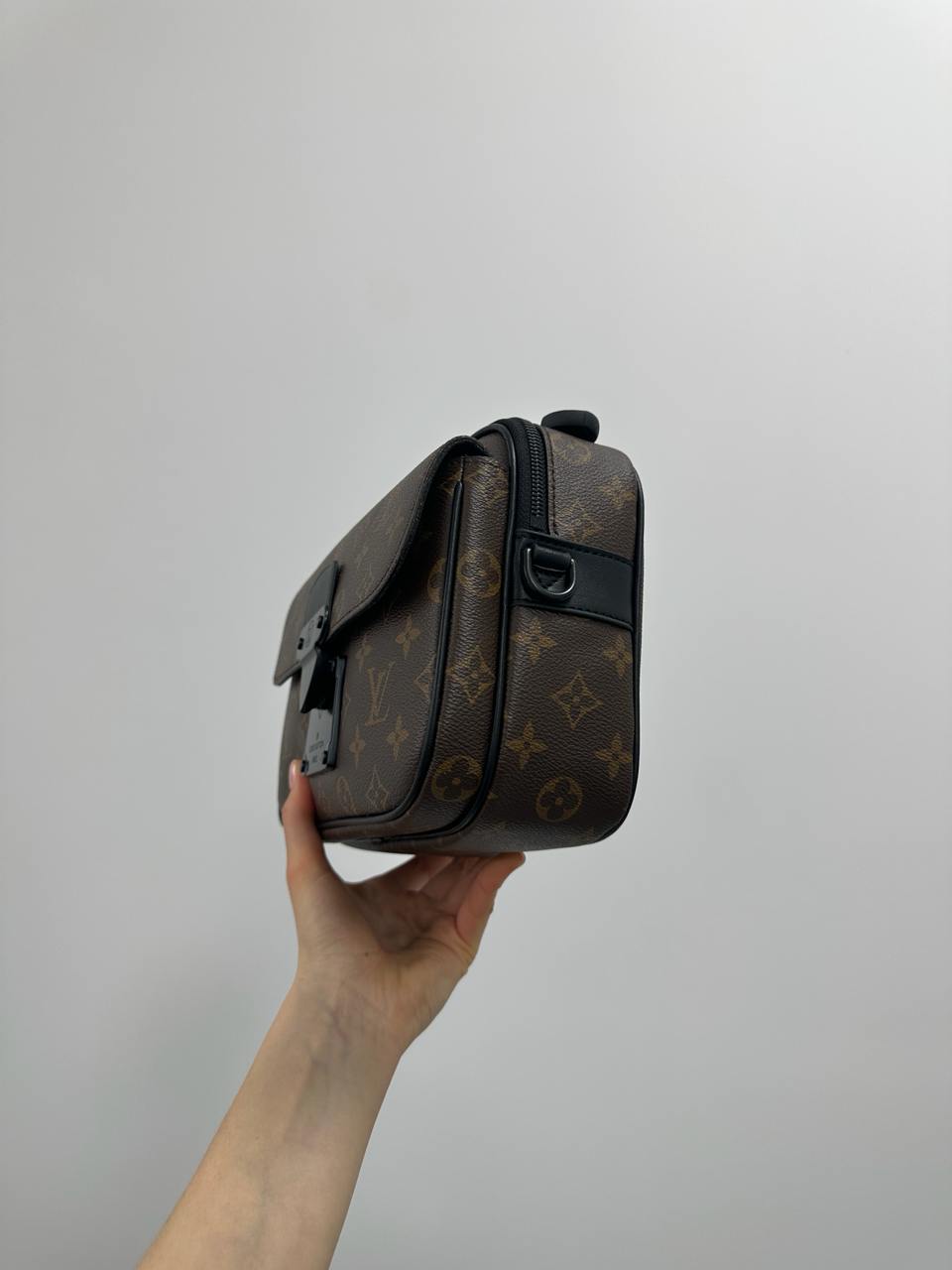 Louis Vuitton S Lock Messenger Monogram Macassar Canvas Brown - 9