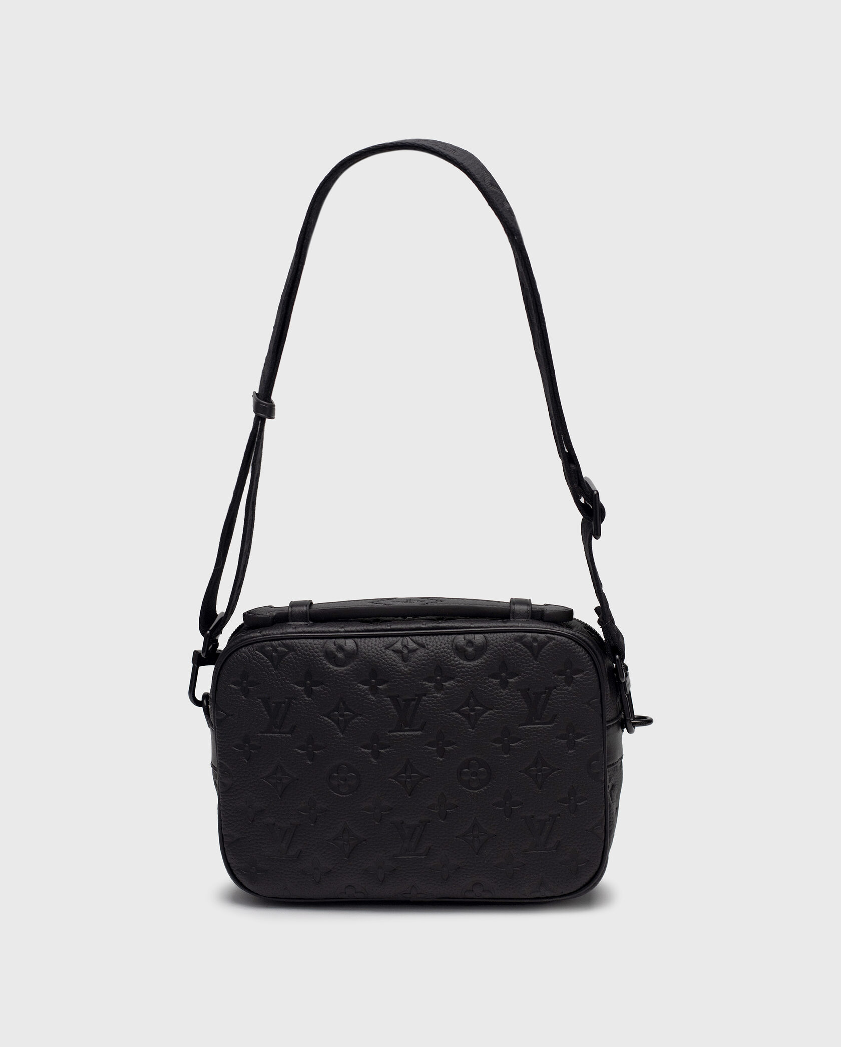 Louis Vuitton S Rock Messenger 2Way Shoulder Bag Monogram Embossed Black - 6